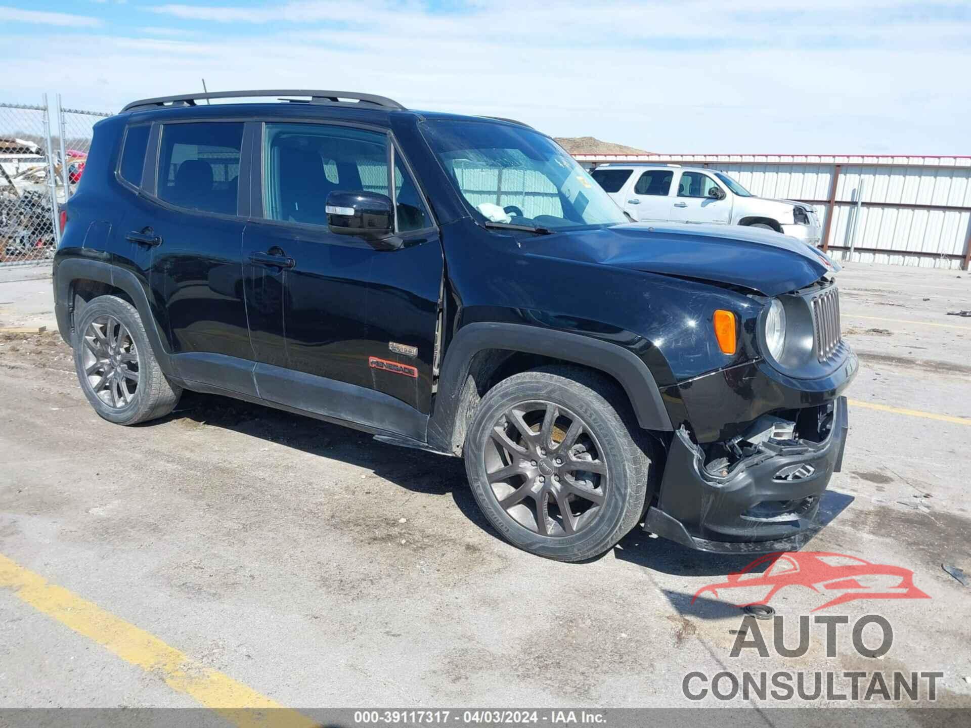 JEEP RENEGADE 2016 - ZACCJABW6GPC86992