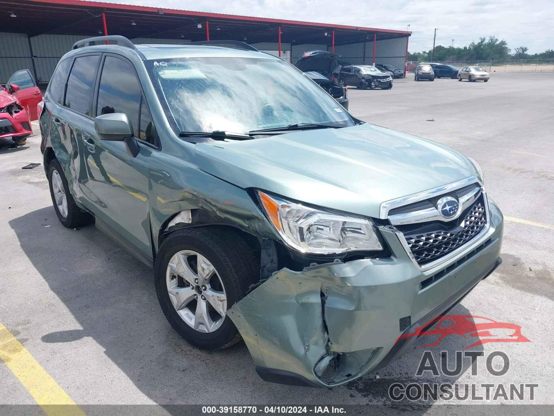 SUBARU FORESTER 2016 - JF2SJAFC6GH473380