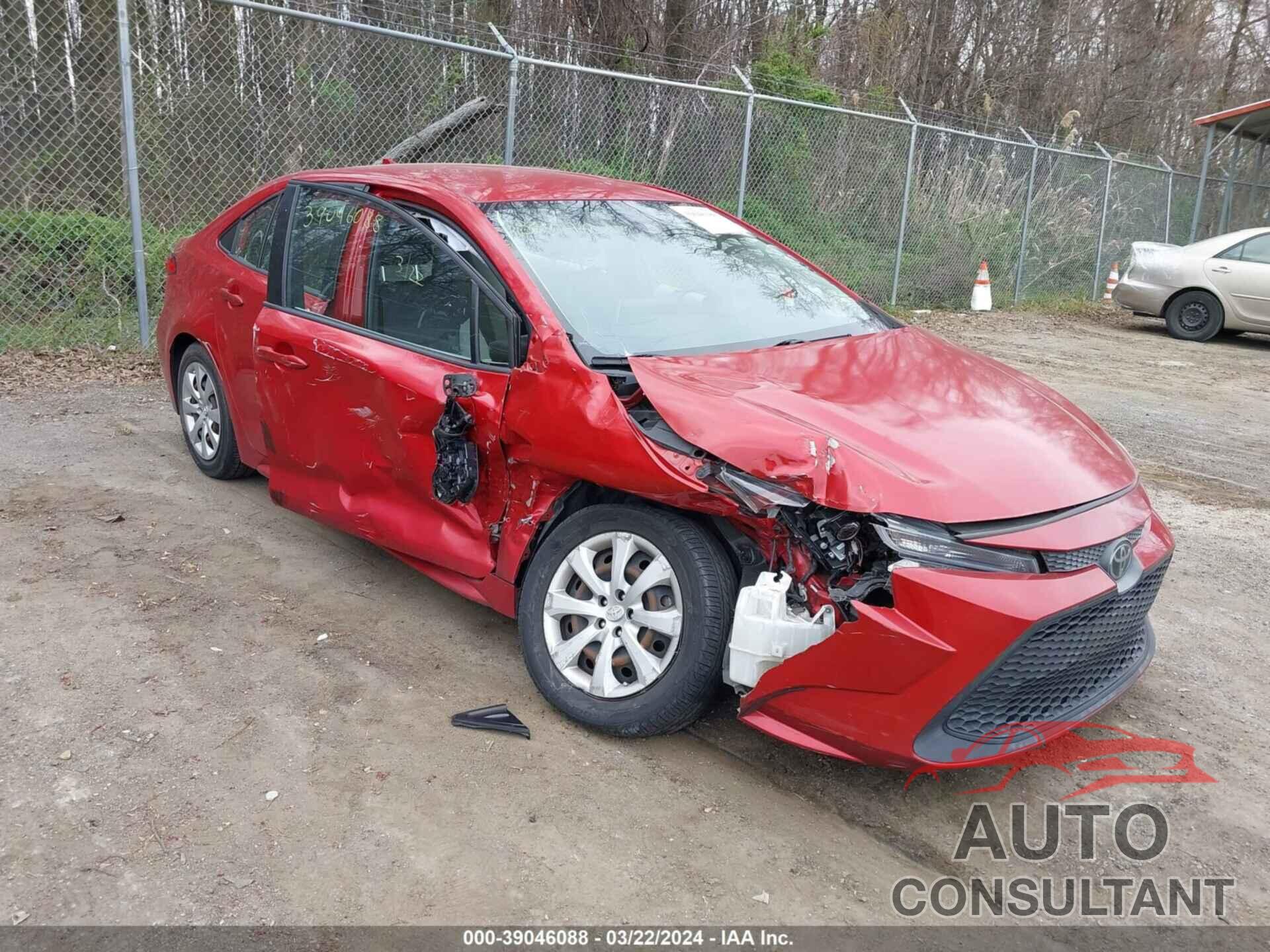 TOYOTA COROLLA 2020 - JTDEPRAE5LJ020937