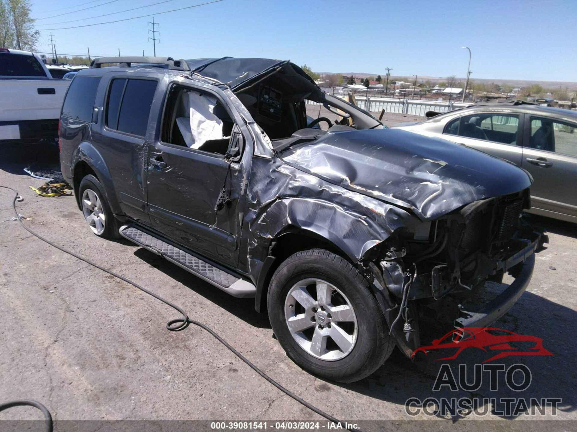 NISSAN PATHFINDER 2012 - 5N1AR1NN9CC638301