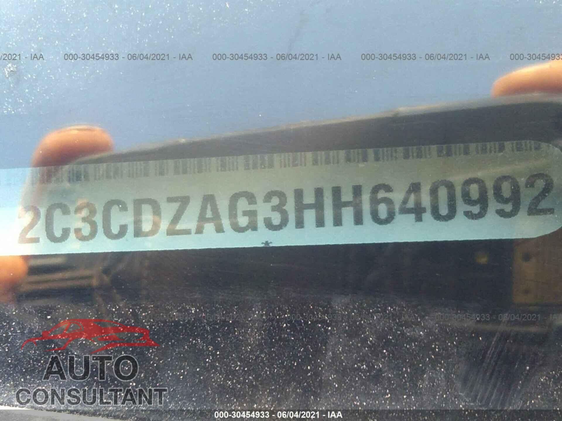 DODGE CHALLENGER 2017 - 2C3CDZAG3HH640992