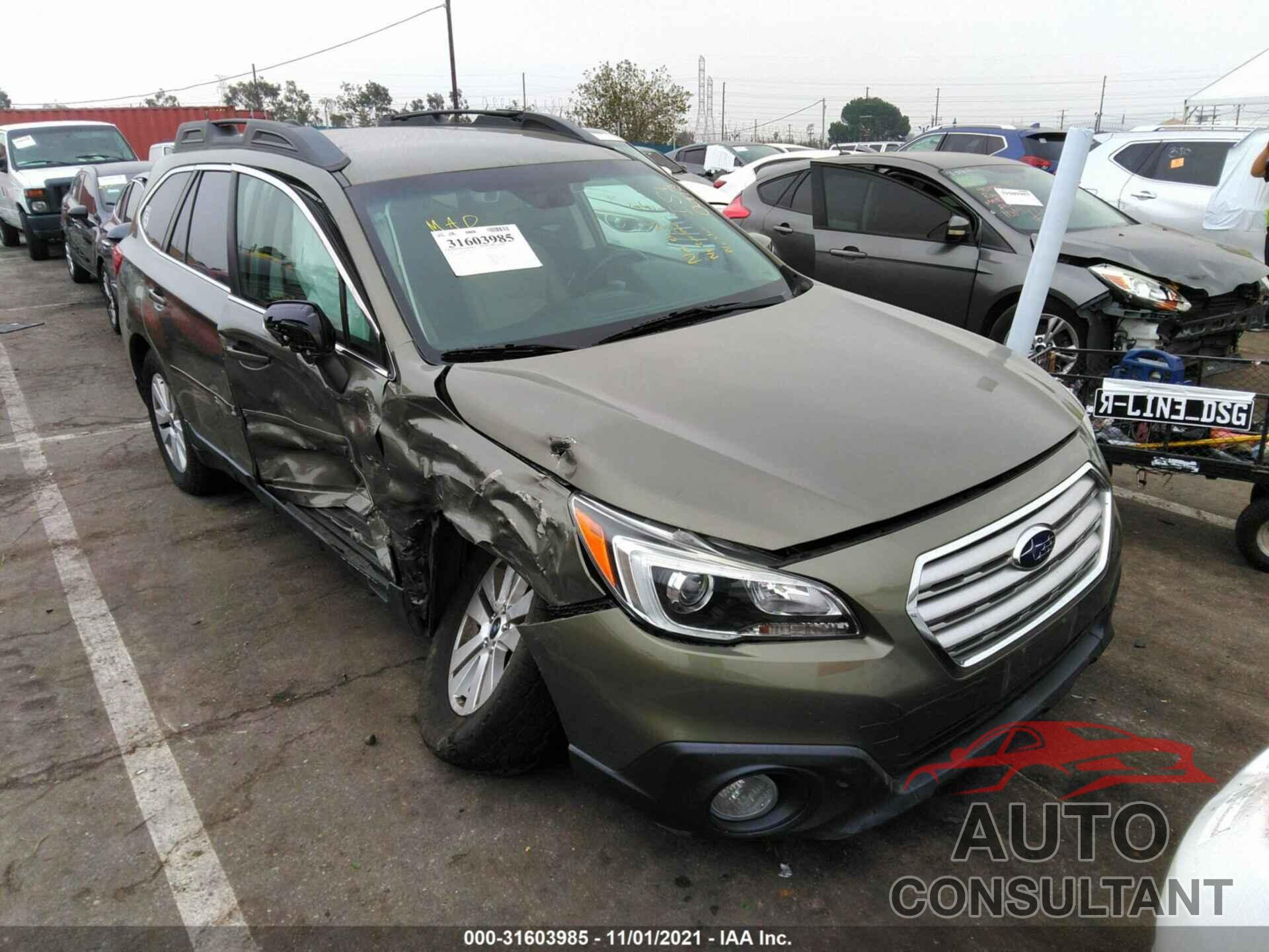 SUBARU OUTBACK 2016 - 4S4BSAFC7G3316588