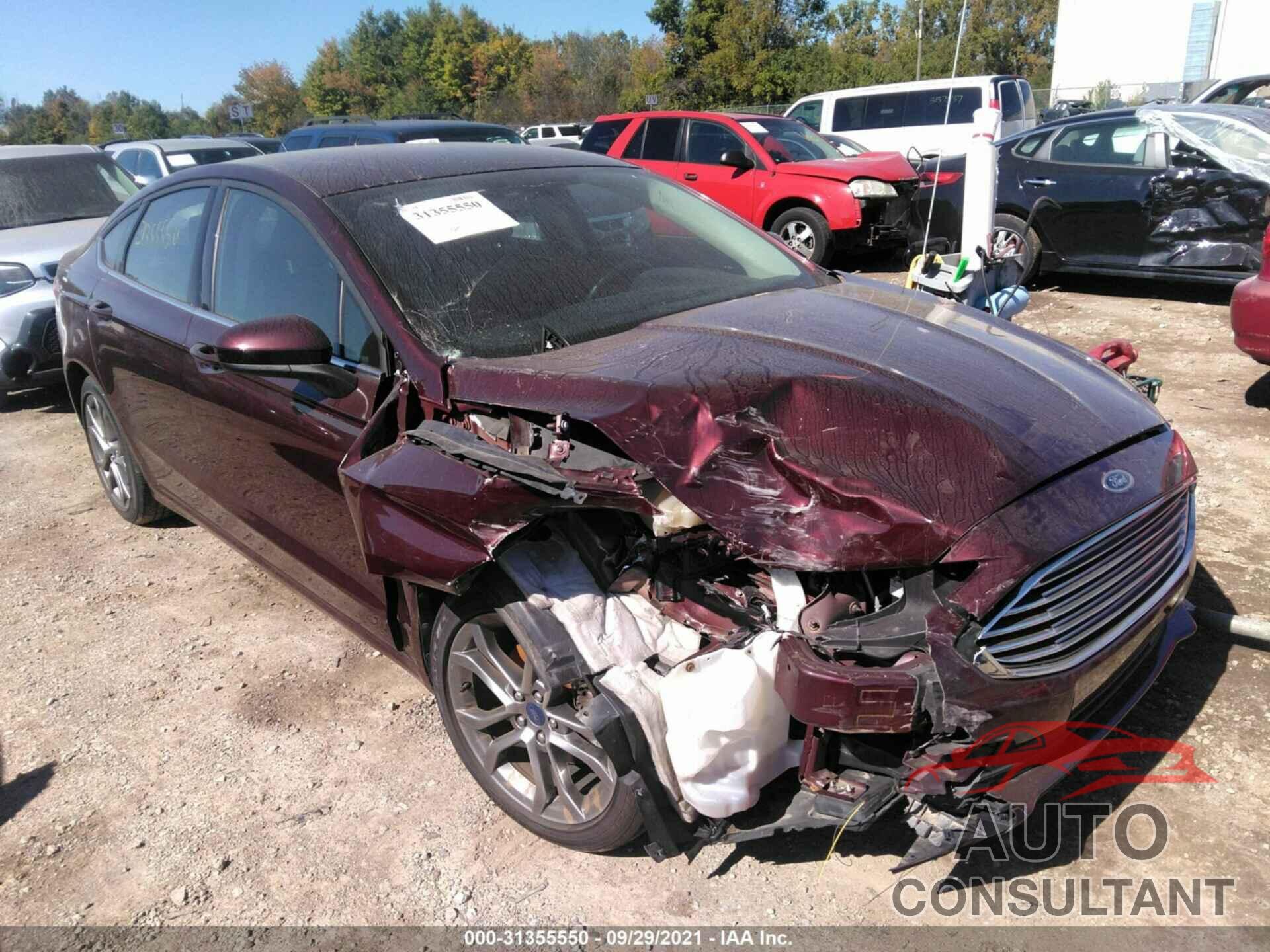 FORD FUSION 2017 - 3FA6P0T93HR301413