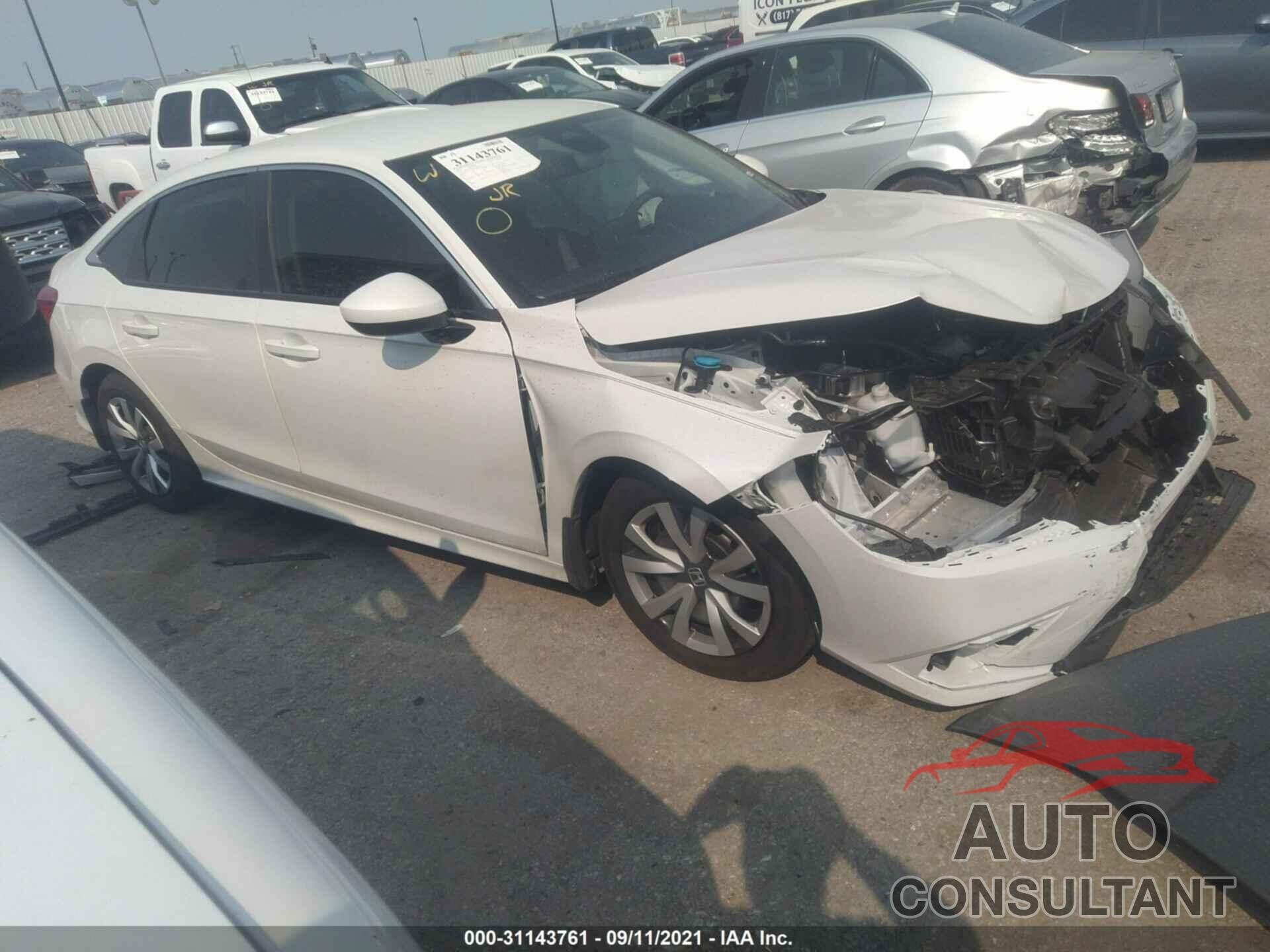 HONDA CIVIC SEDAN 2022 - 2HGFE2F27NH510009