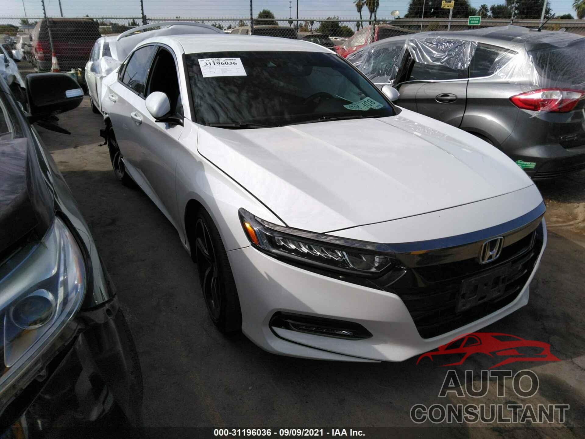 HONDA ACCORD SEDAN 2018 - 1HGCV1F34JA085556