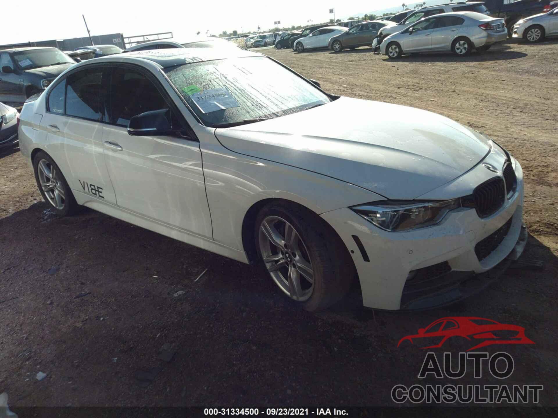 BMW 3 SERIES 2016 - WBA8B3G54GNT62620
