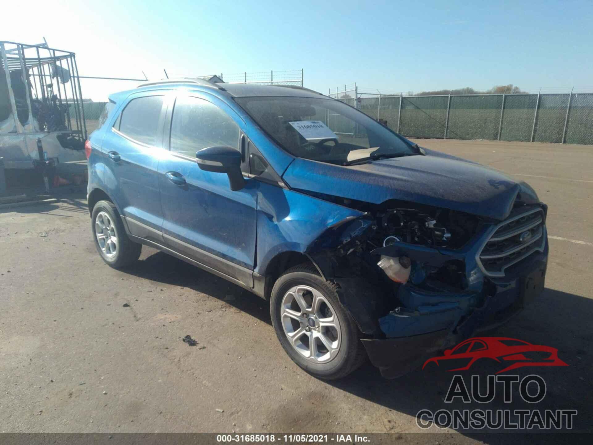 FORD ECOSPORT 2019 - MAJ6S3GL7KC305668