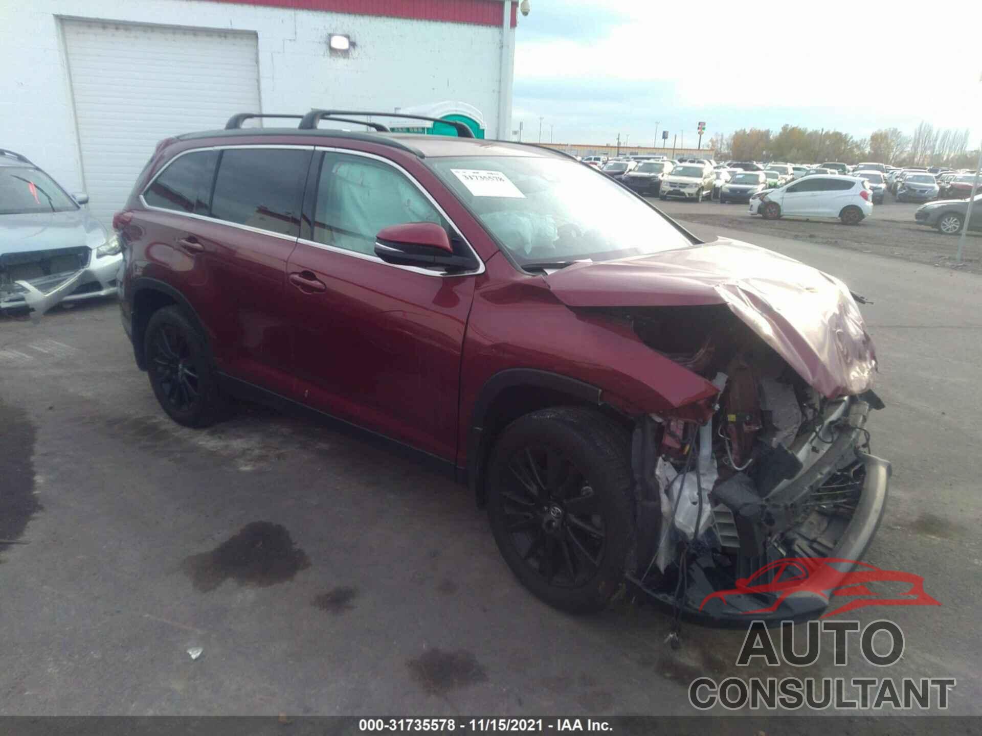 TOYOTA HIGHLANDER 2019 - 5TDJZRFH7KS576079