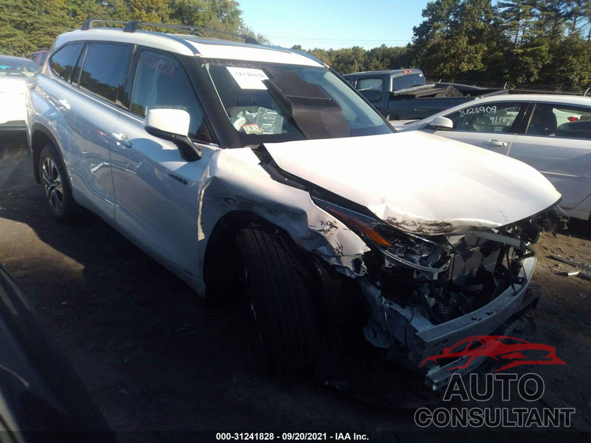 TOYOTA HIGHLANDER 2021 - 5TDGBRCH0MS047885