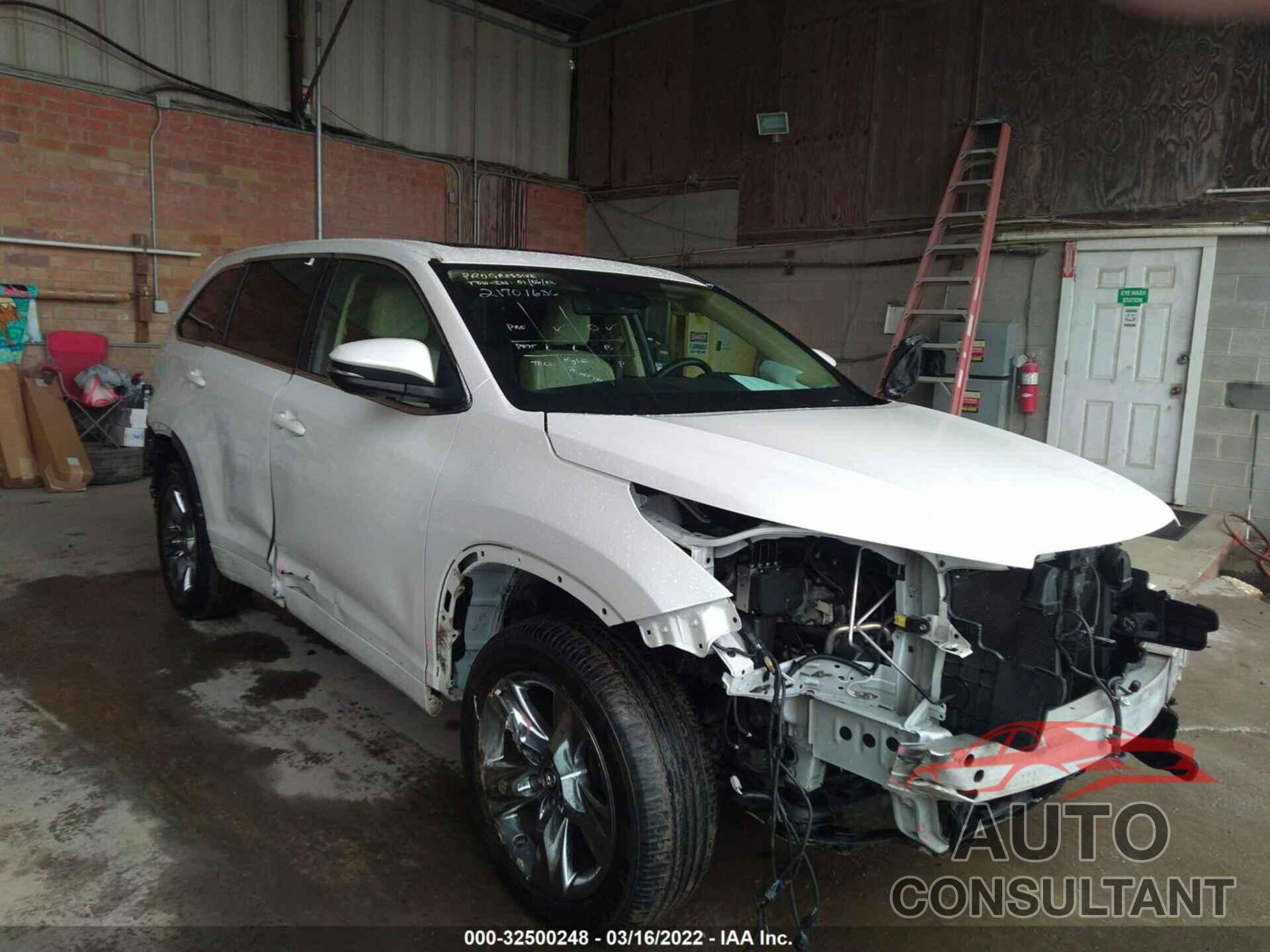TOYOTA HIGHLANDER 2017 - 5TDDZRFH8HS371599
