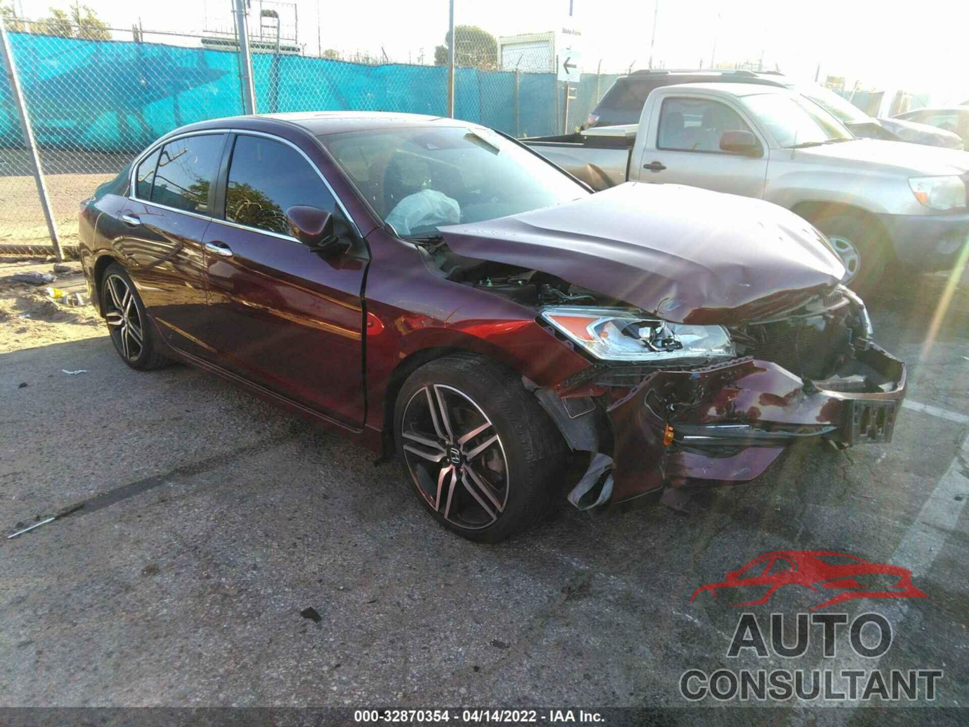 HONDA ACCORD SEDAN 2017 - 1HGCR2F62HA080158