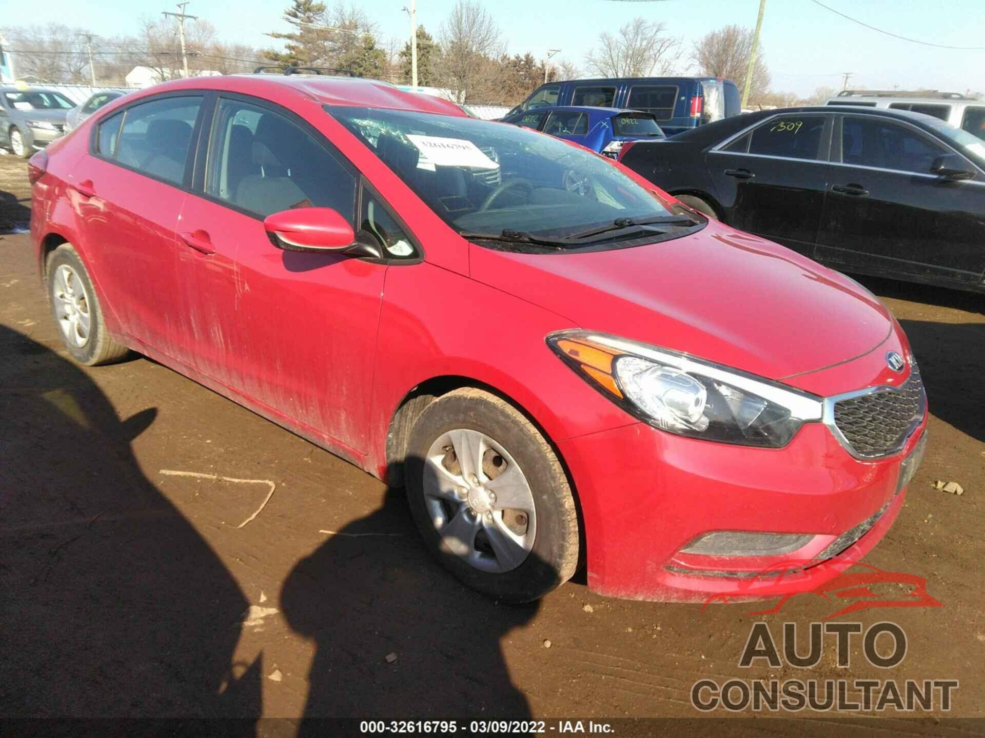 KIA FORTE 2016 - KNAFK4A68G5456174