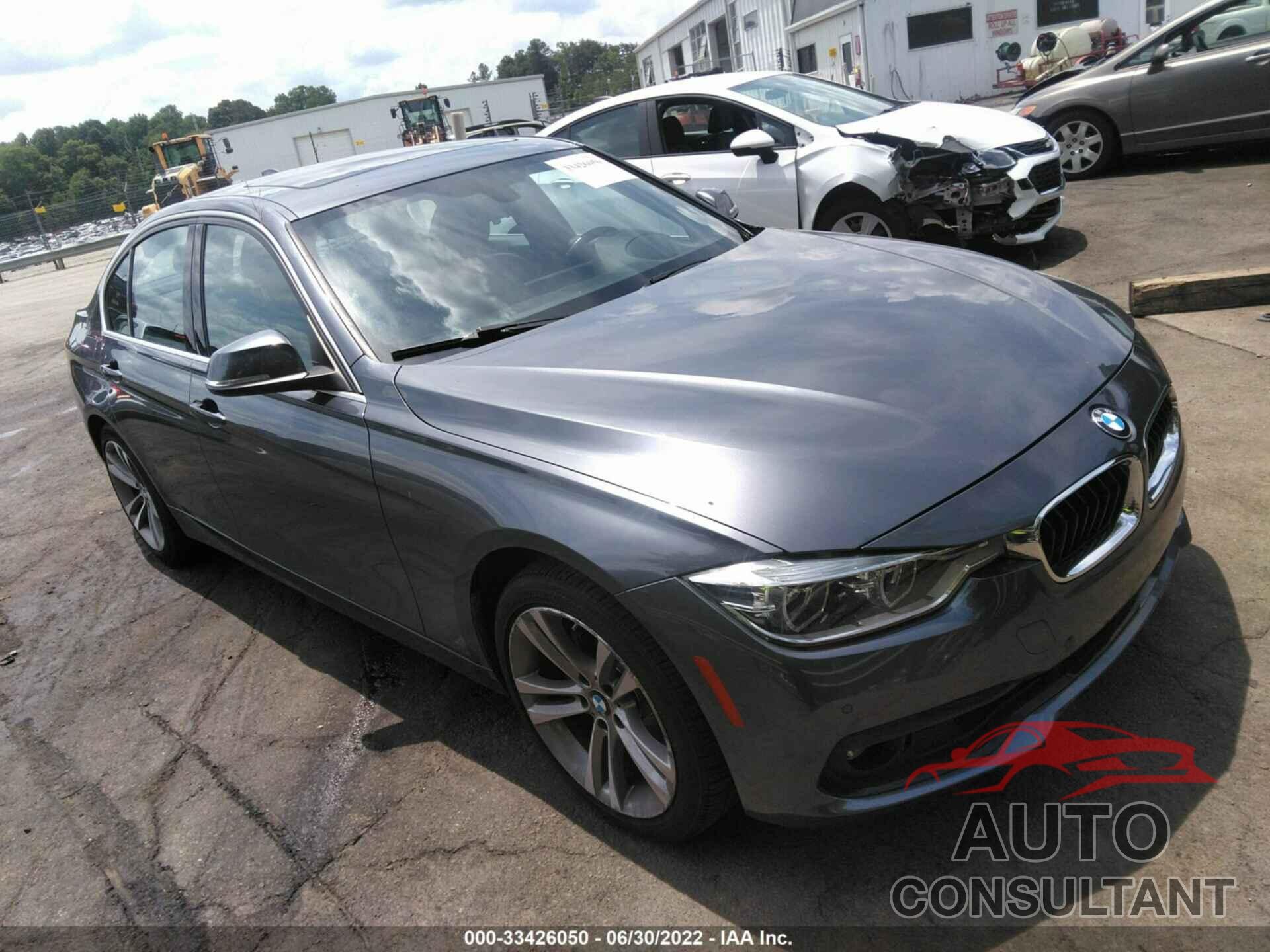 BMW 3 SERIES 2017 - WBA8B9G37HNU53416