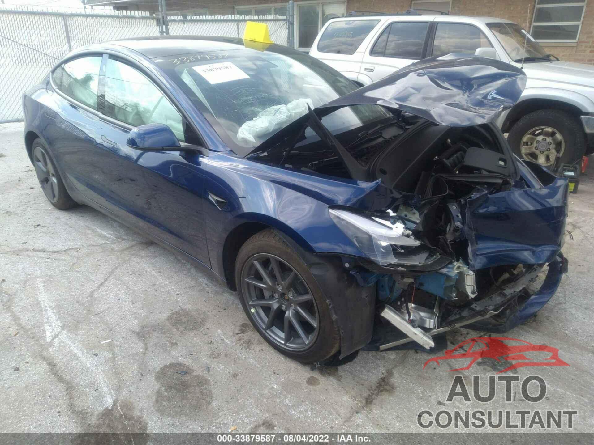 TESLA MODEL 3 2022 - 5YJ3E1EB9NF237867