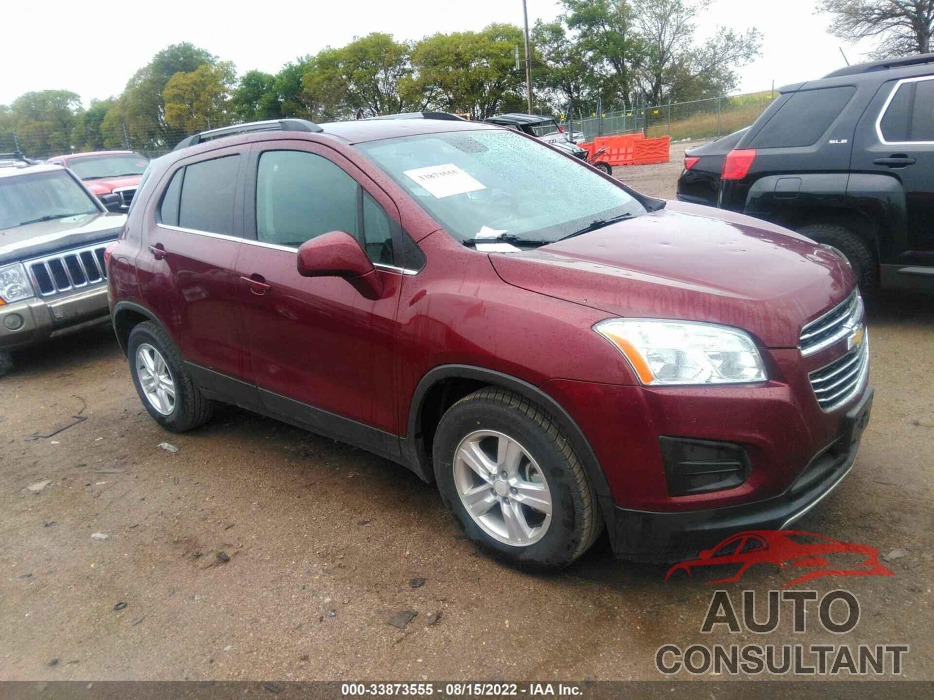 CHEVROLET TRAX 2016 - 3GNCJLSB4GL117966