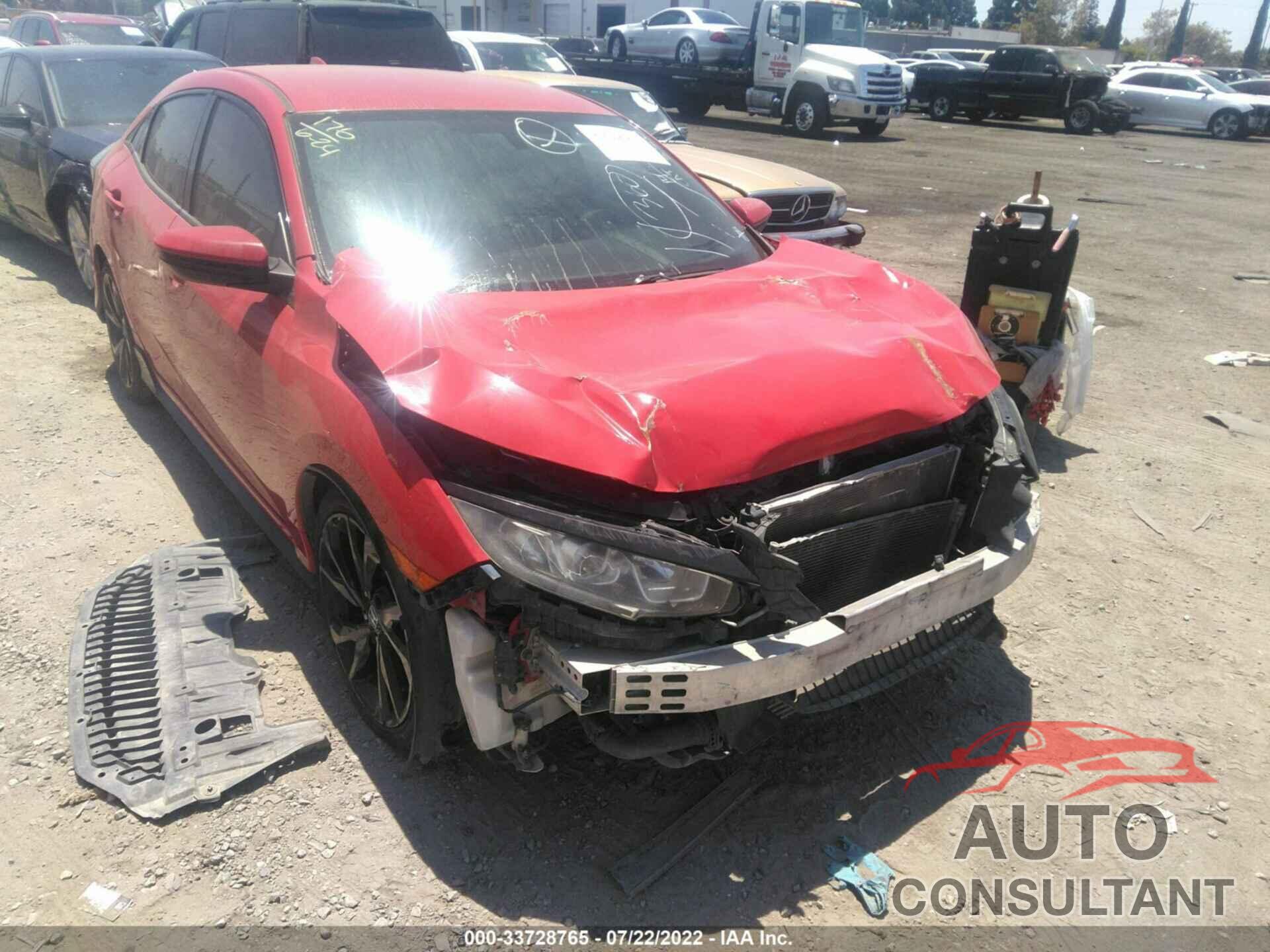 HONDA CIVIC HATCHBACK 2017 - SHHFK7H43HU406208
