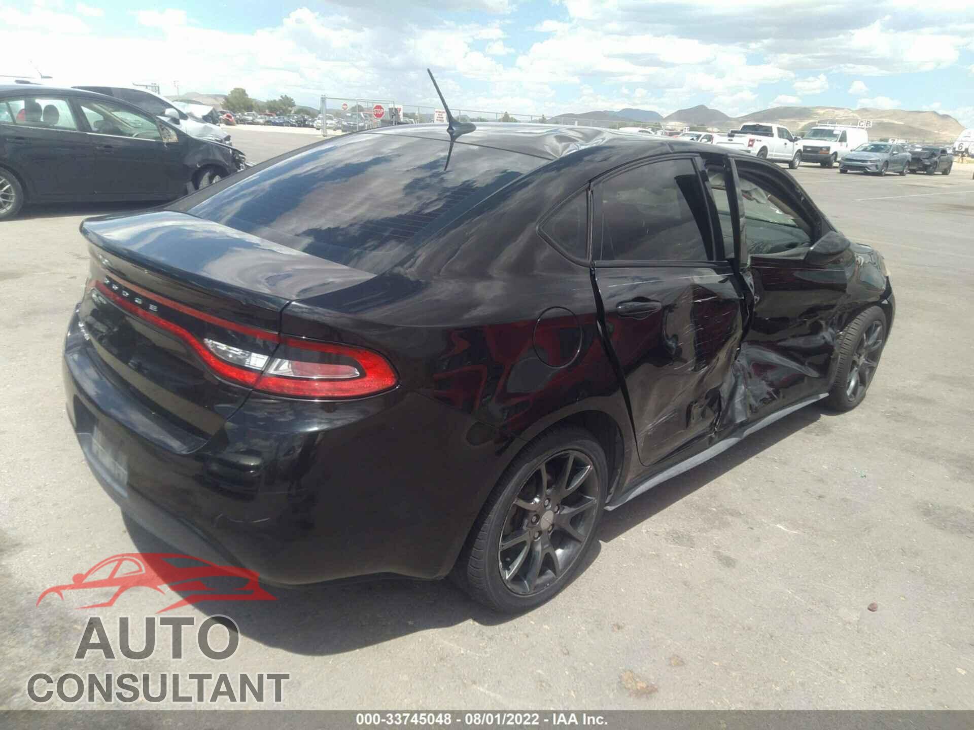 DODGE DART 2016 - 1C3CDFAA8GD736672