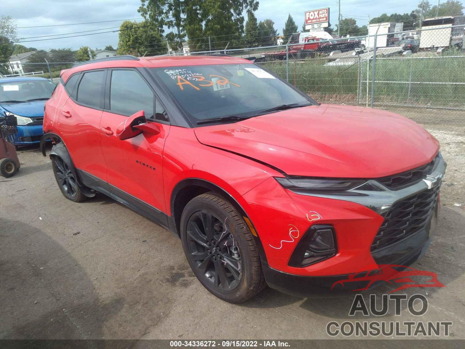 CHEVROLET BLAZER 2022 - 3GNKBERS2NS138019