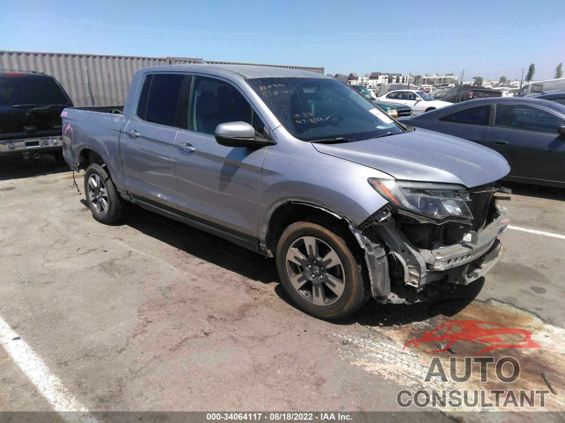 HONDA RIDGELINE 2017 - 5FPYK3F5XHB017345