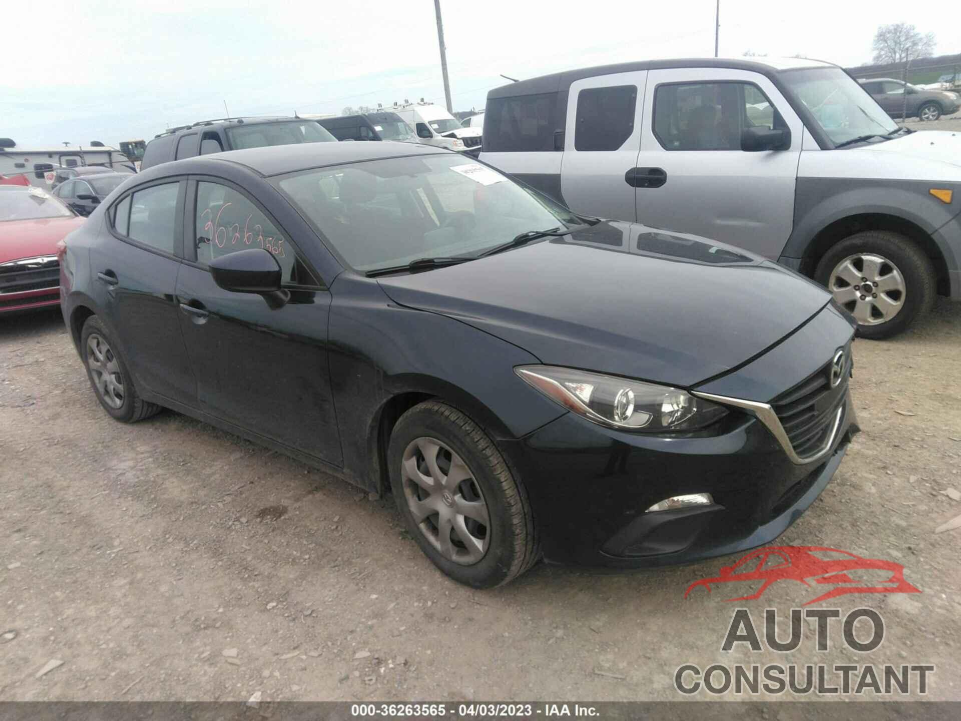 MAZDA MAZDA3 2015 - JM1BM1U71F1264387