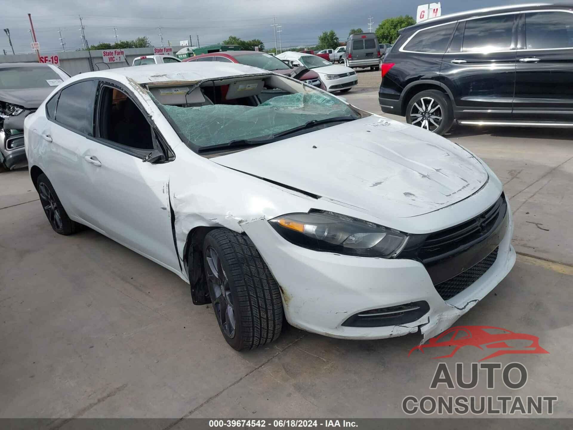 DODGE DART 2016 - 1C3CDFAA8GD728359