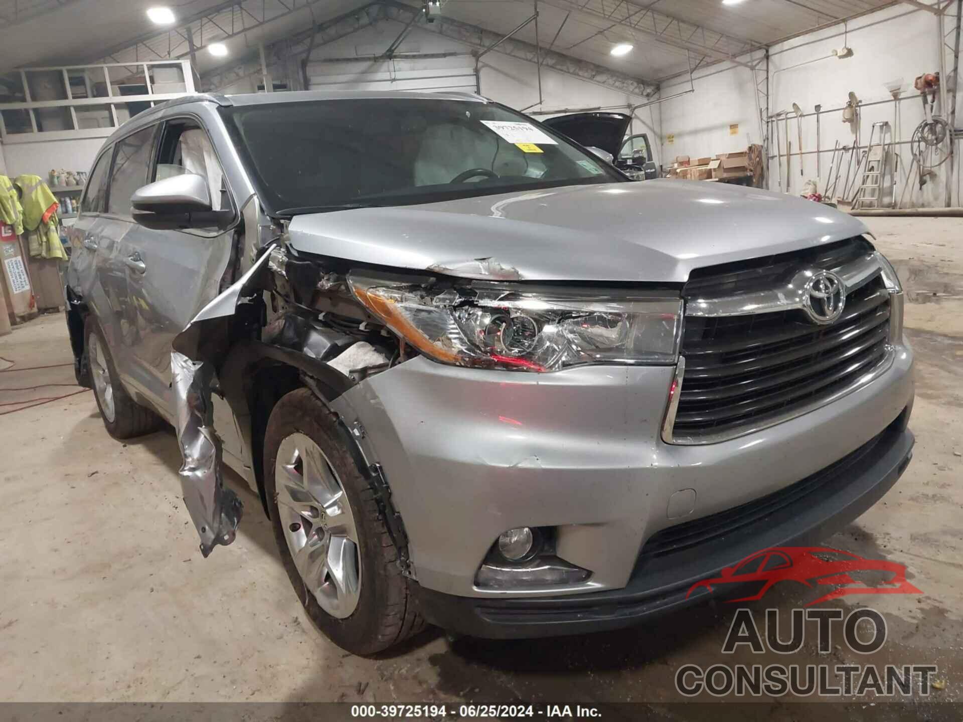 TOYOTA HIGHLANDER 2016 - 5TDDKRFH1GS332436