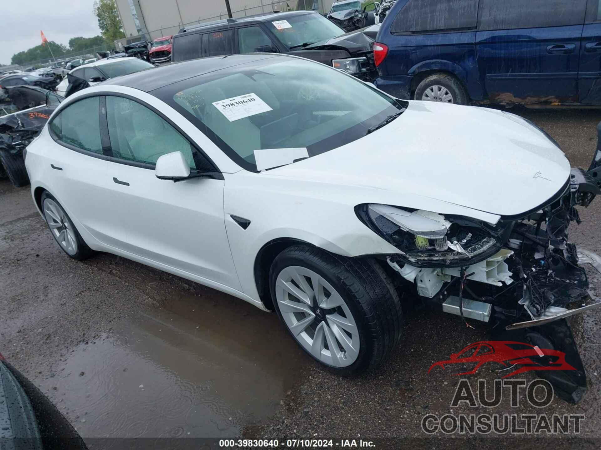 TESLA MODEL 3 2022 - 5YJ3E1EB4NF248162