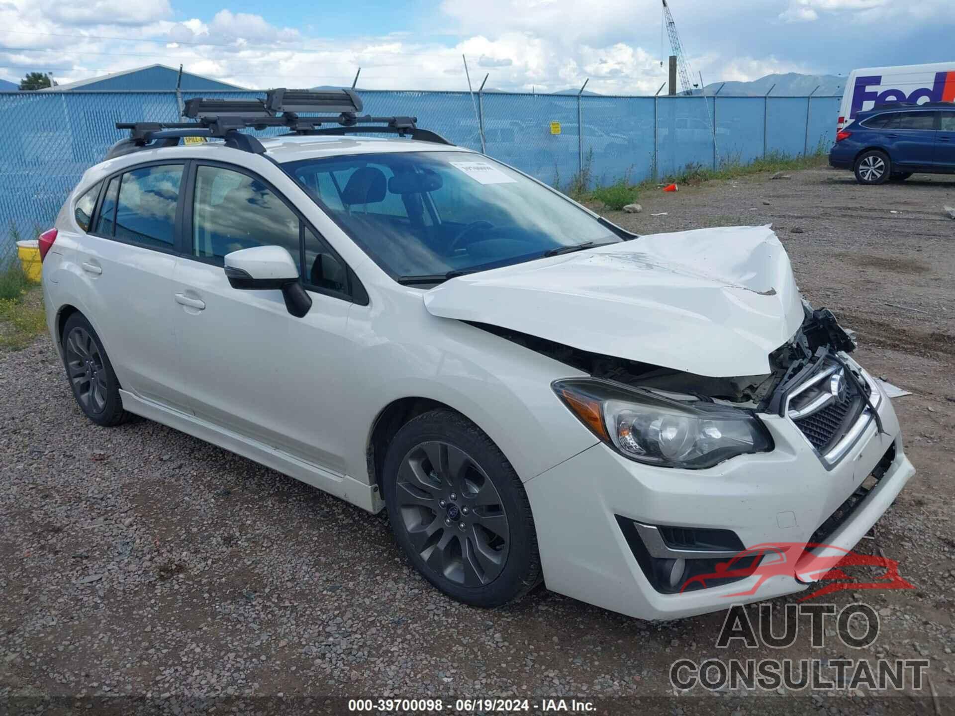 SUBARU IMPREZA 2016 - JF1GPAP66G8277196