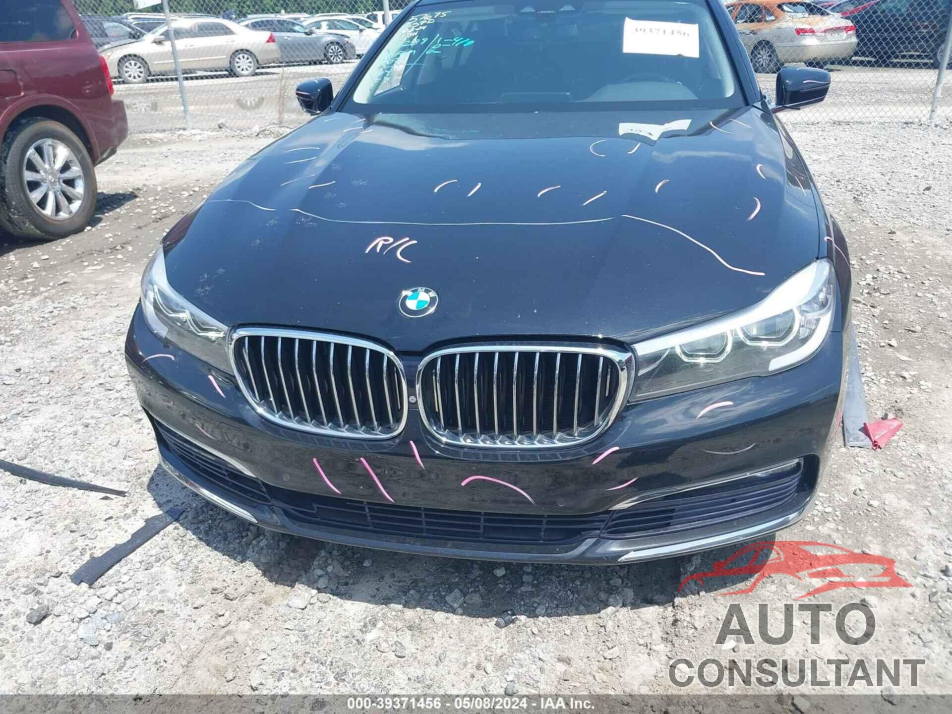 BMW 740I 2017 - WBA7E2C54HG739648