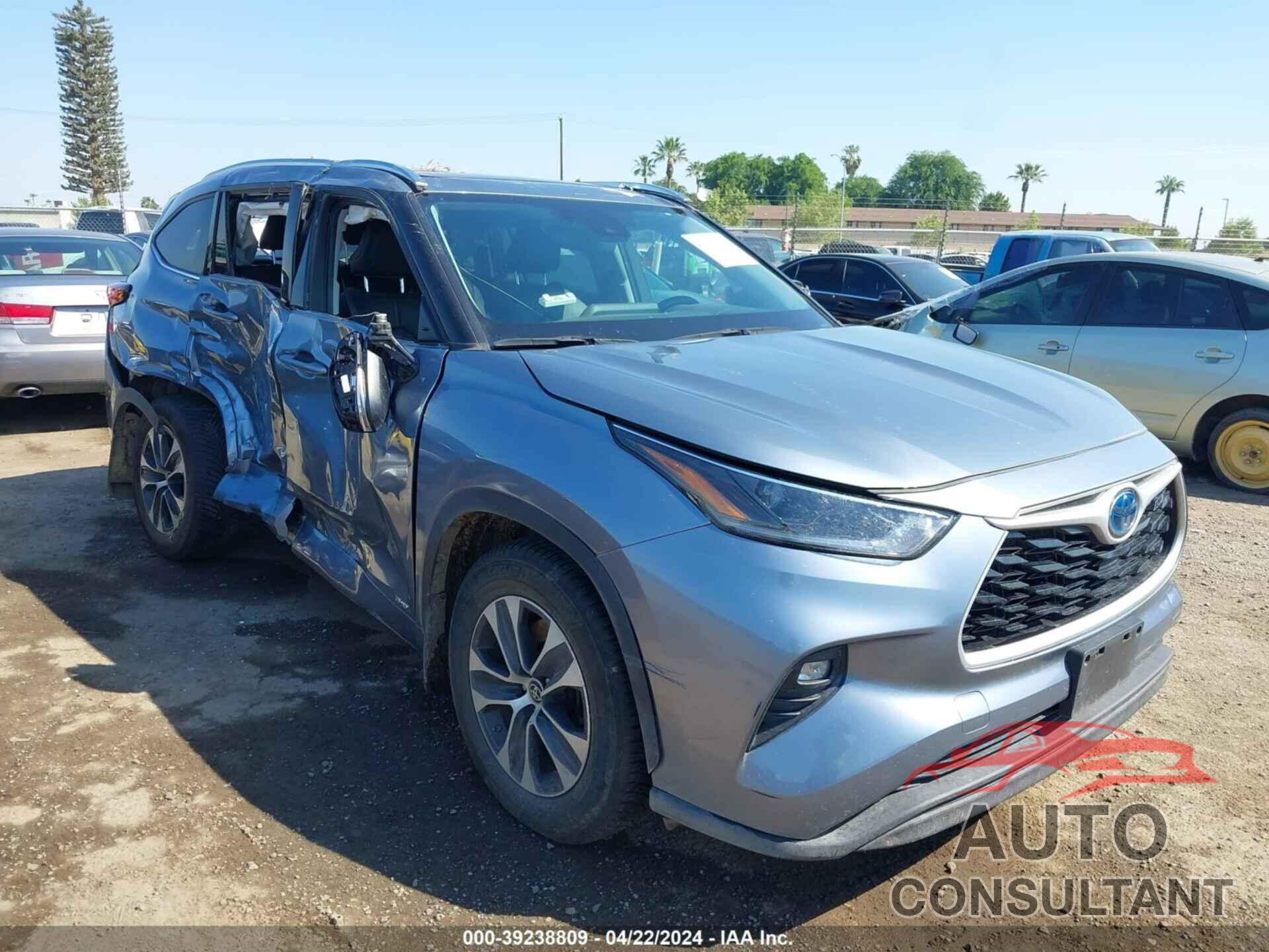 TOYOTA HIGHLANDER 2021 - 5TDHBRCH0MS049690