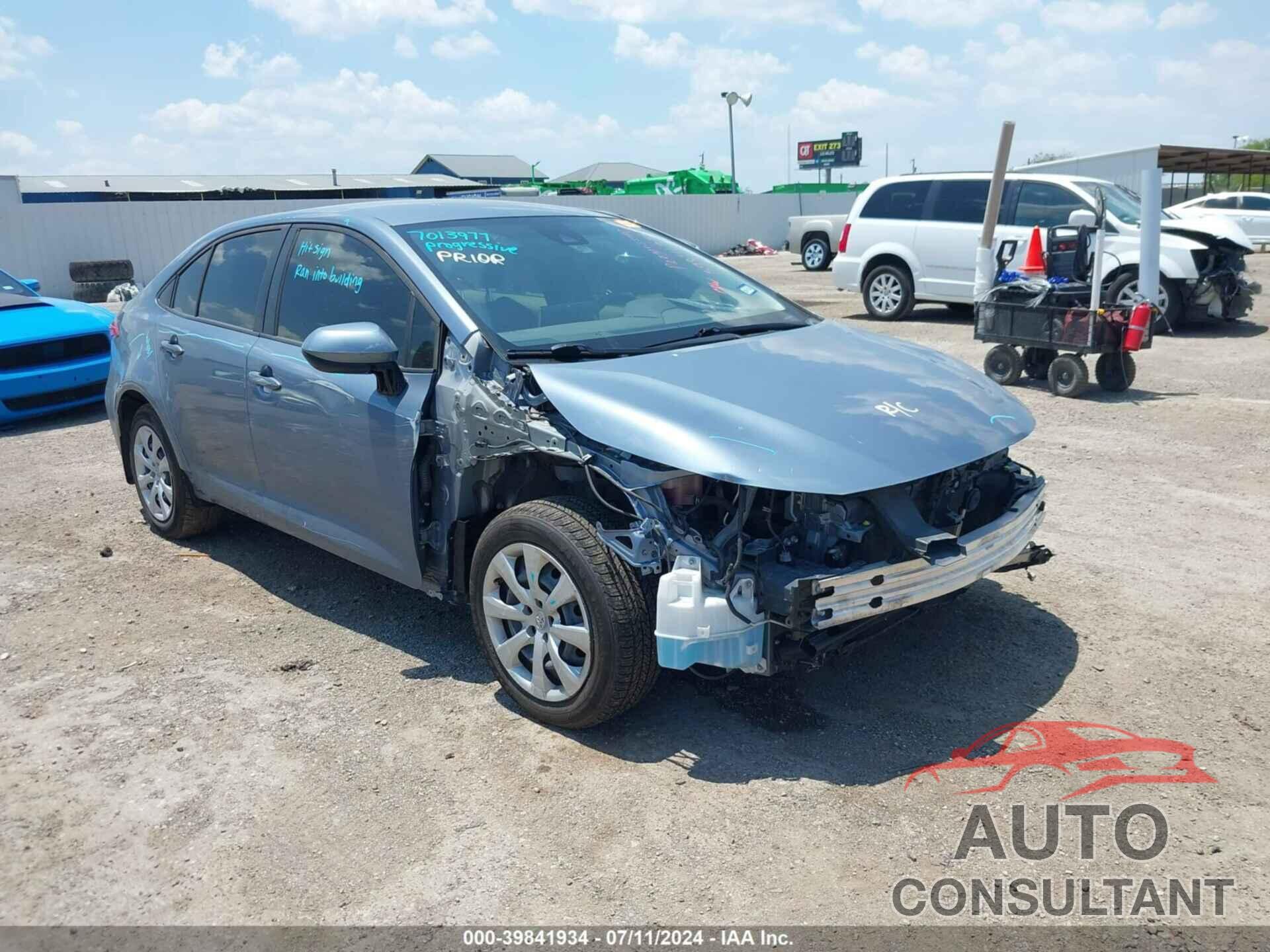TOYOTA COROLLA 2020 - JTDEPRAE0LJ111288