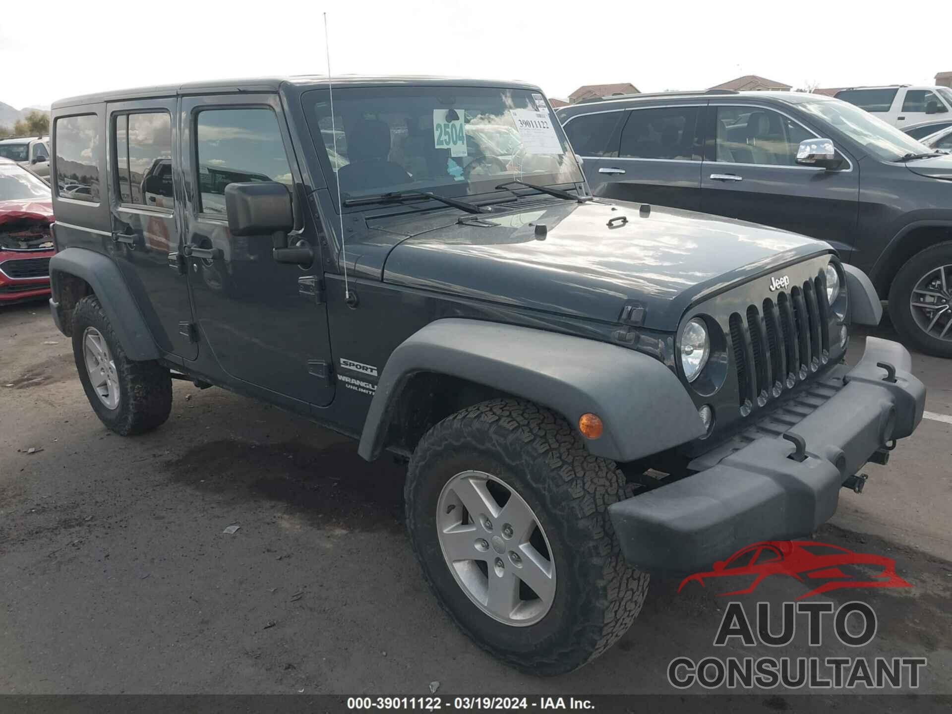 JEEP WRANGLER UNLIMITED 2017 - 1C4BJWDG3HL664447