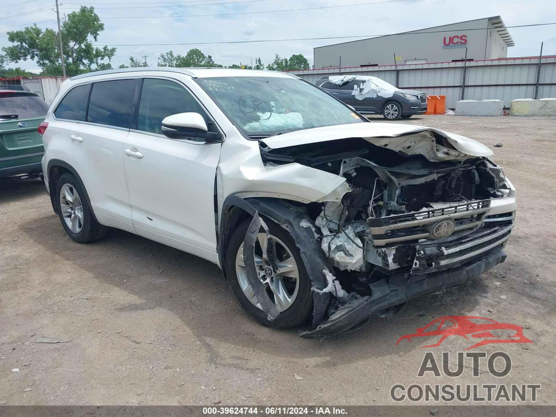 TOYOTA HIGHLANDER 2017 - 5TDDZRFH5HS384259