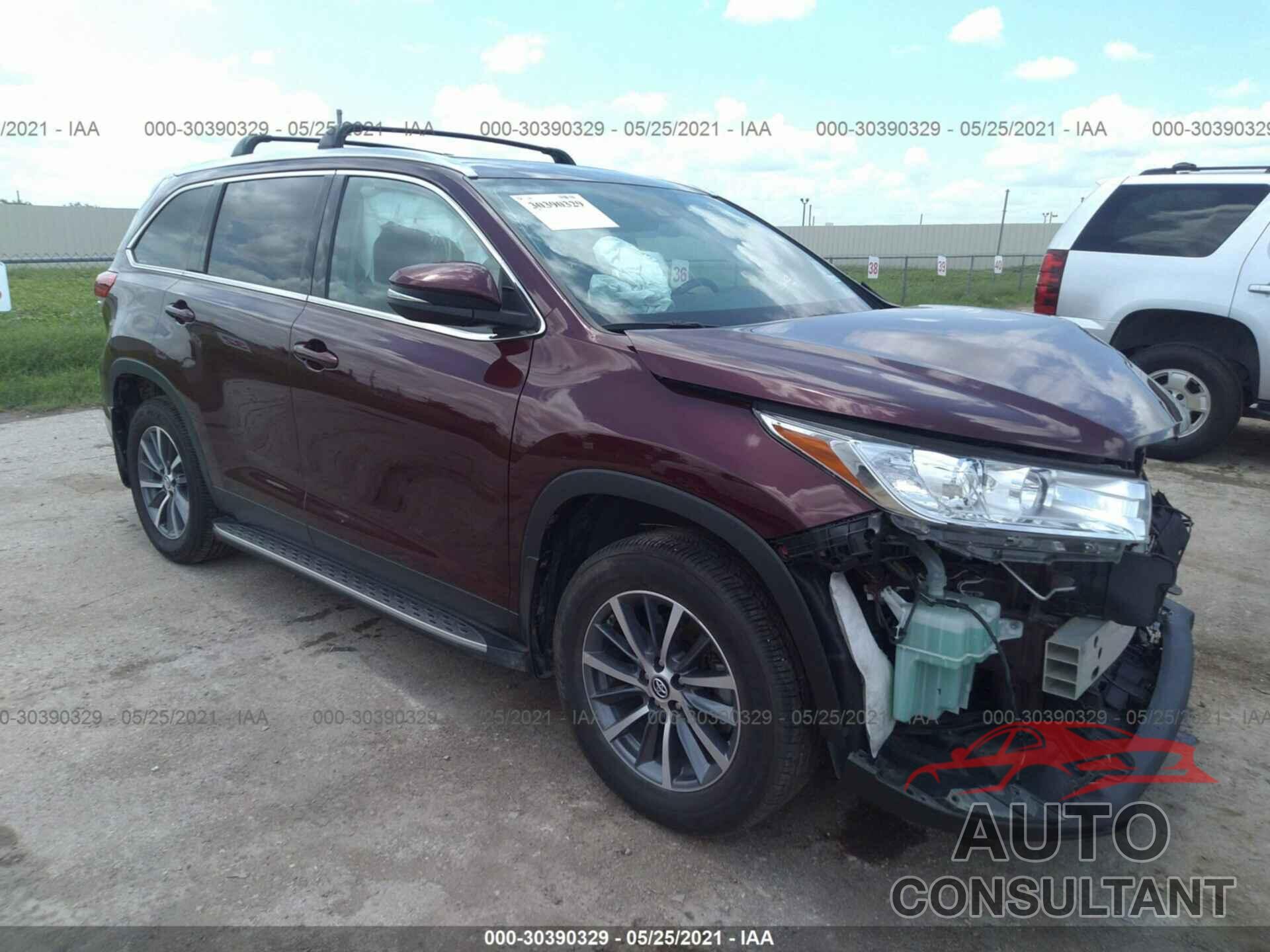 TOYOTA HIGHLANDER 2019 - 5TDKZRFH8KS326953