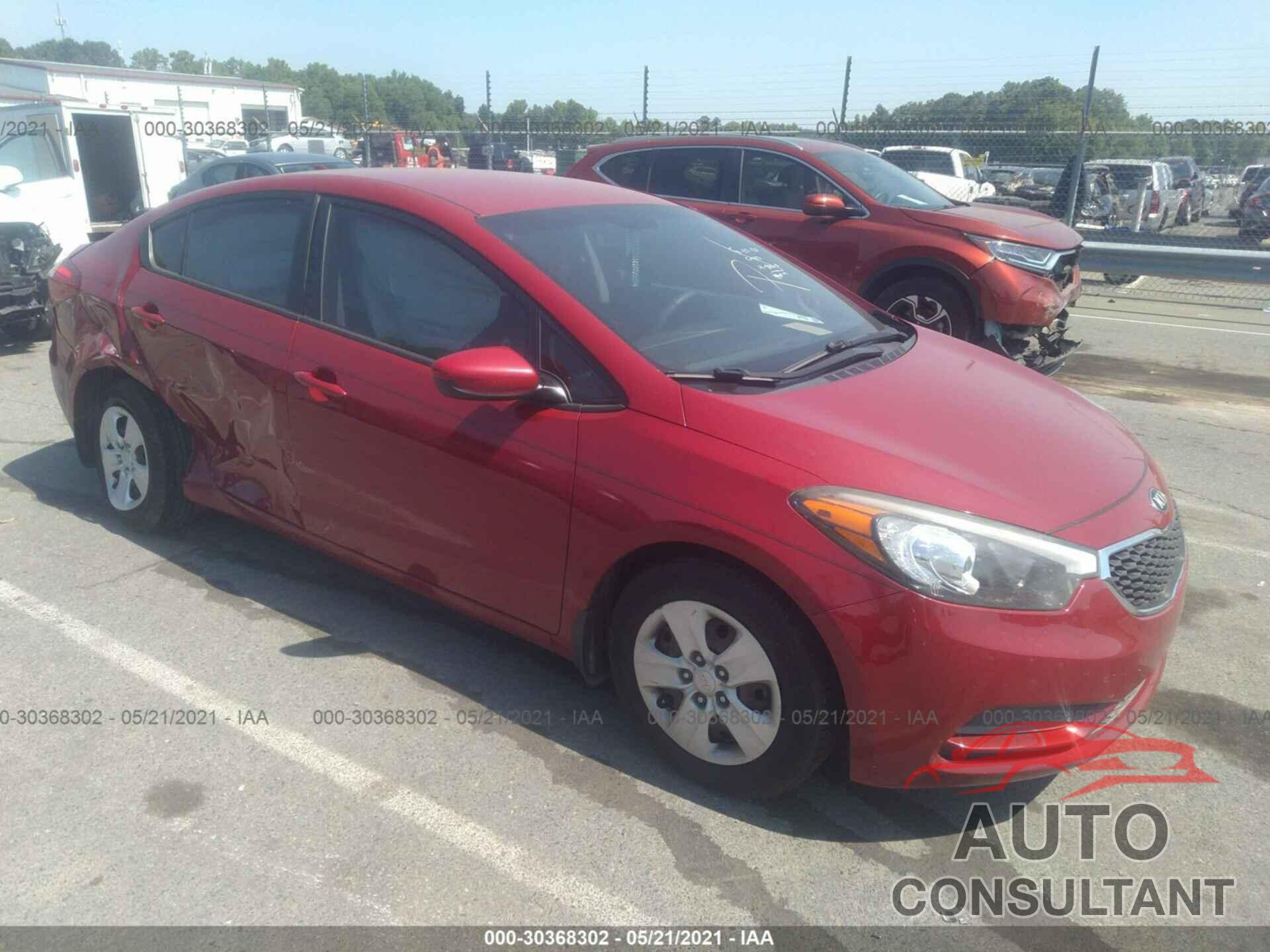 KIA FORTE 2016 - KNAFK4A61G5442455