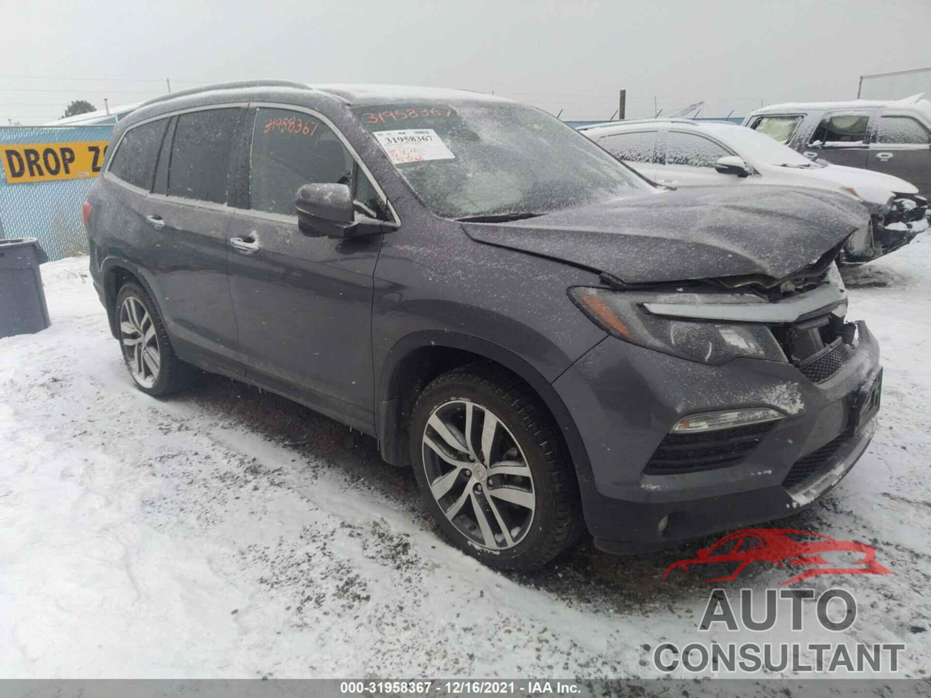 HONDA PILOT 2017 - 5FNYF6H91HB007365
