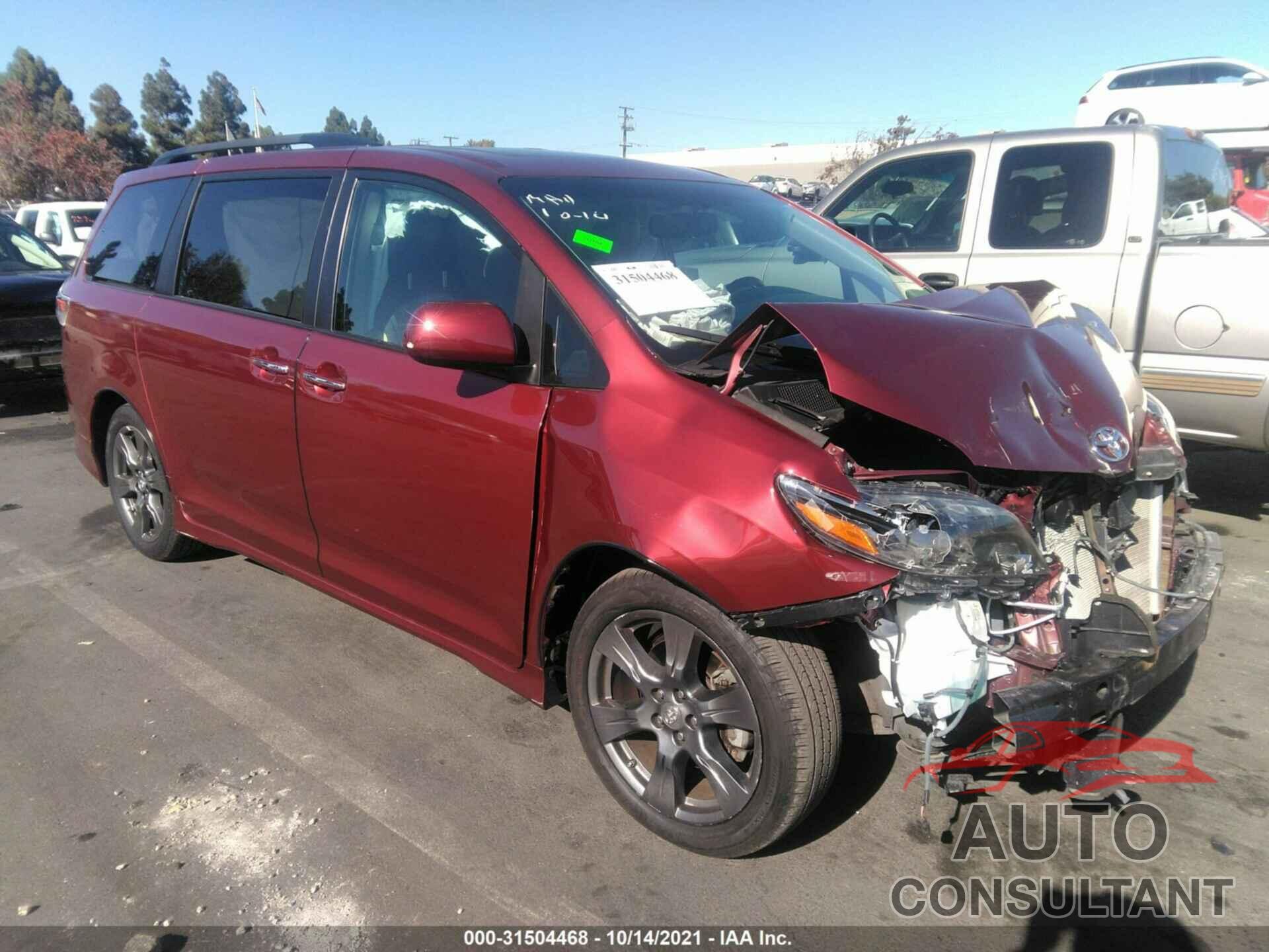 TOYOTA SIENNA 2017 - 5TDXZ3DCXHS853749