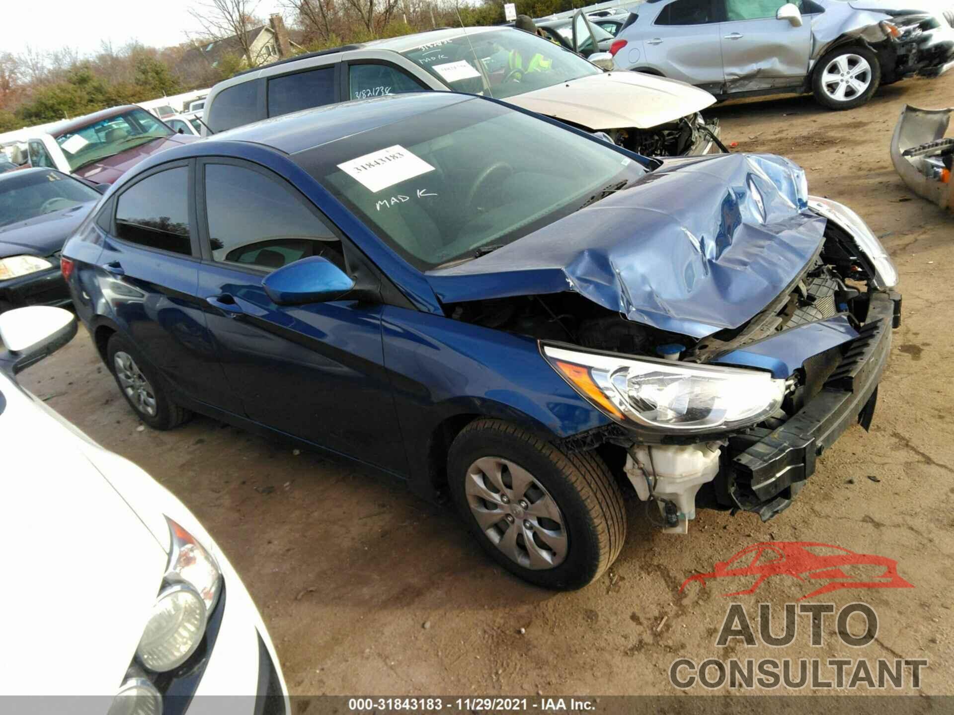 HYUNDAI ACCENT 2017 - KMHCT4AEXHU221062