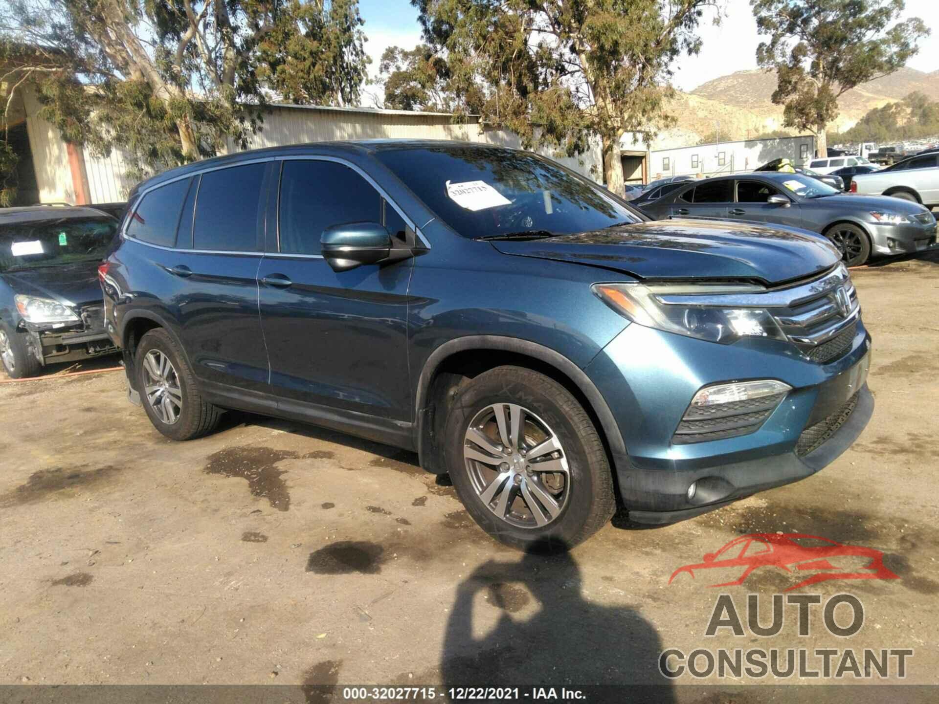 HONDA PILOT 2016 - 5FNYF5H34GB011012