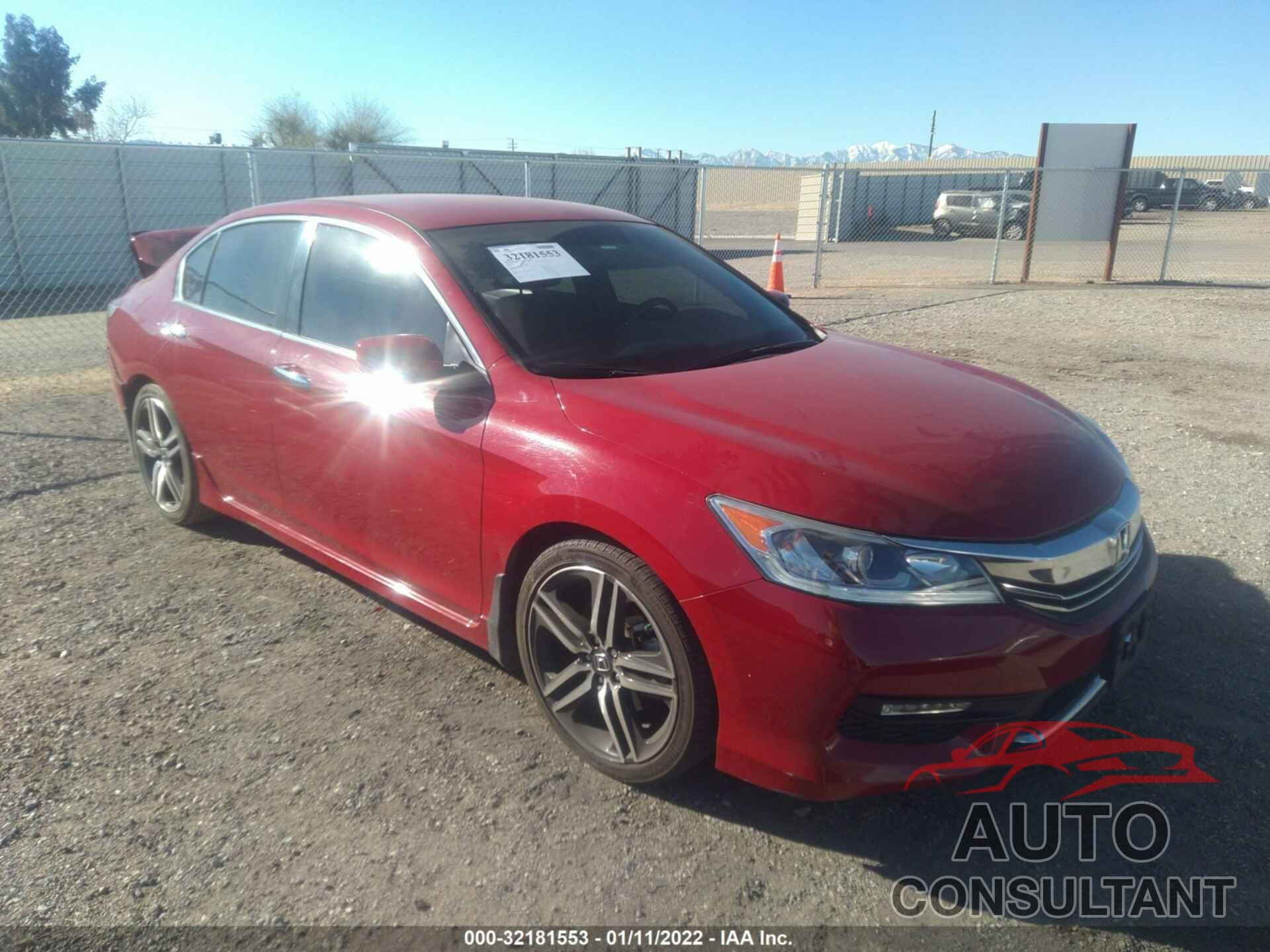 HONDA ACCORD SEDAN 2016 - 1HGCR2F56GA200646