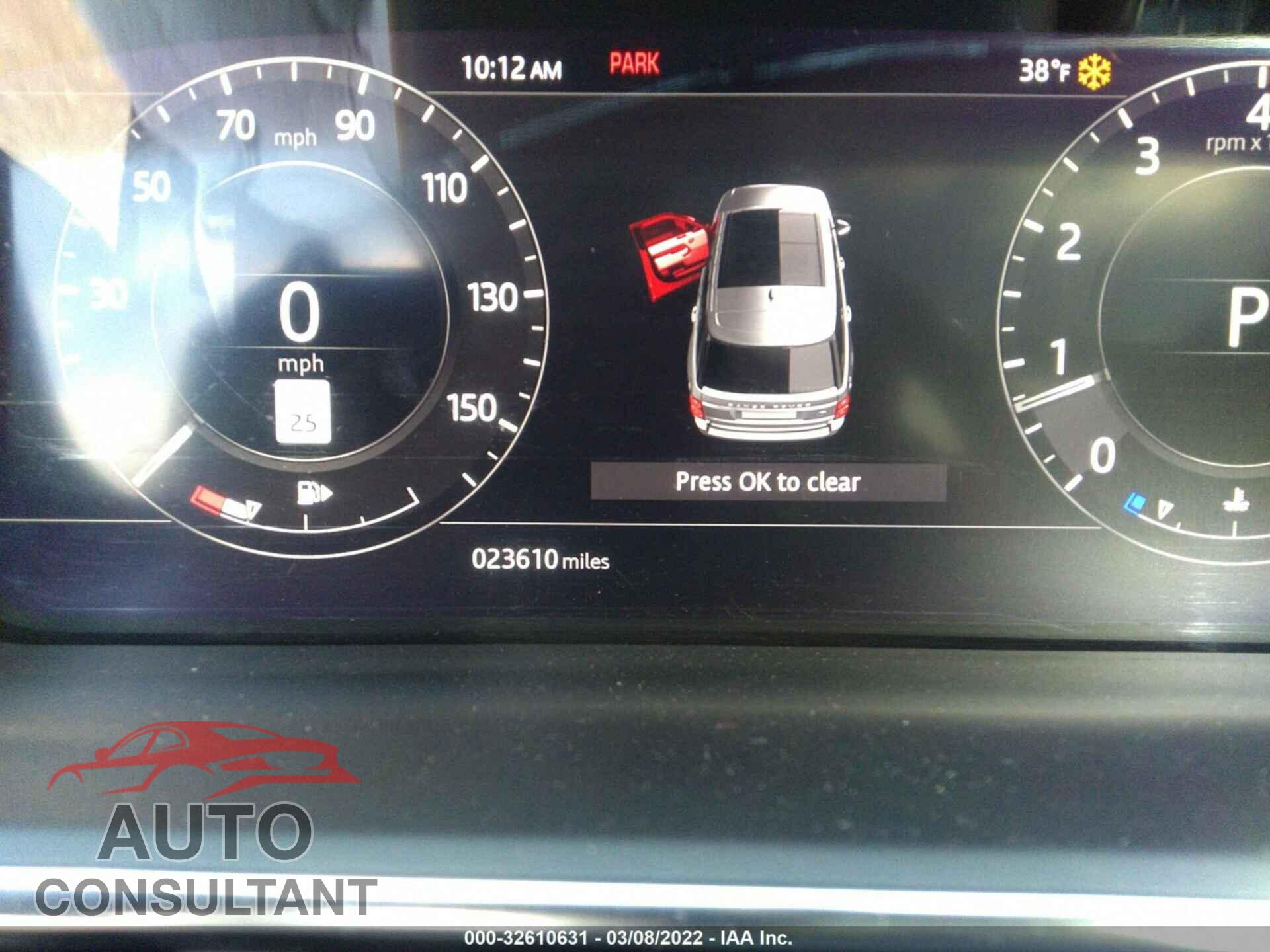 LAND ROVER RANGE ROVER 2018 - SALGS2SV1JA512738