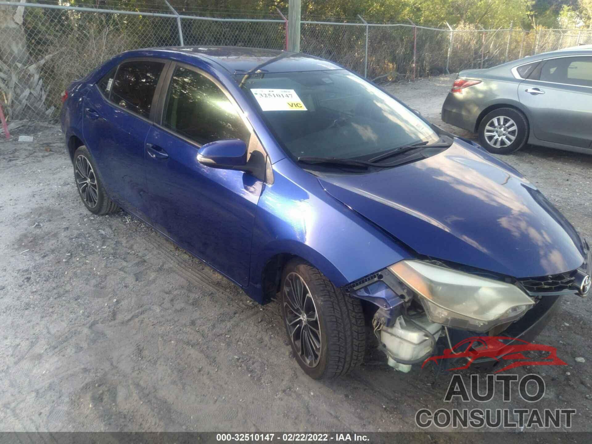 TOYOTA COROLLA 2016 - 2T1BURHE3GC513910