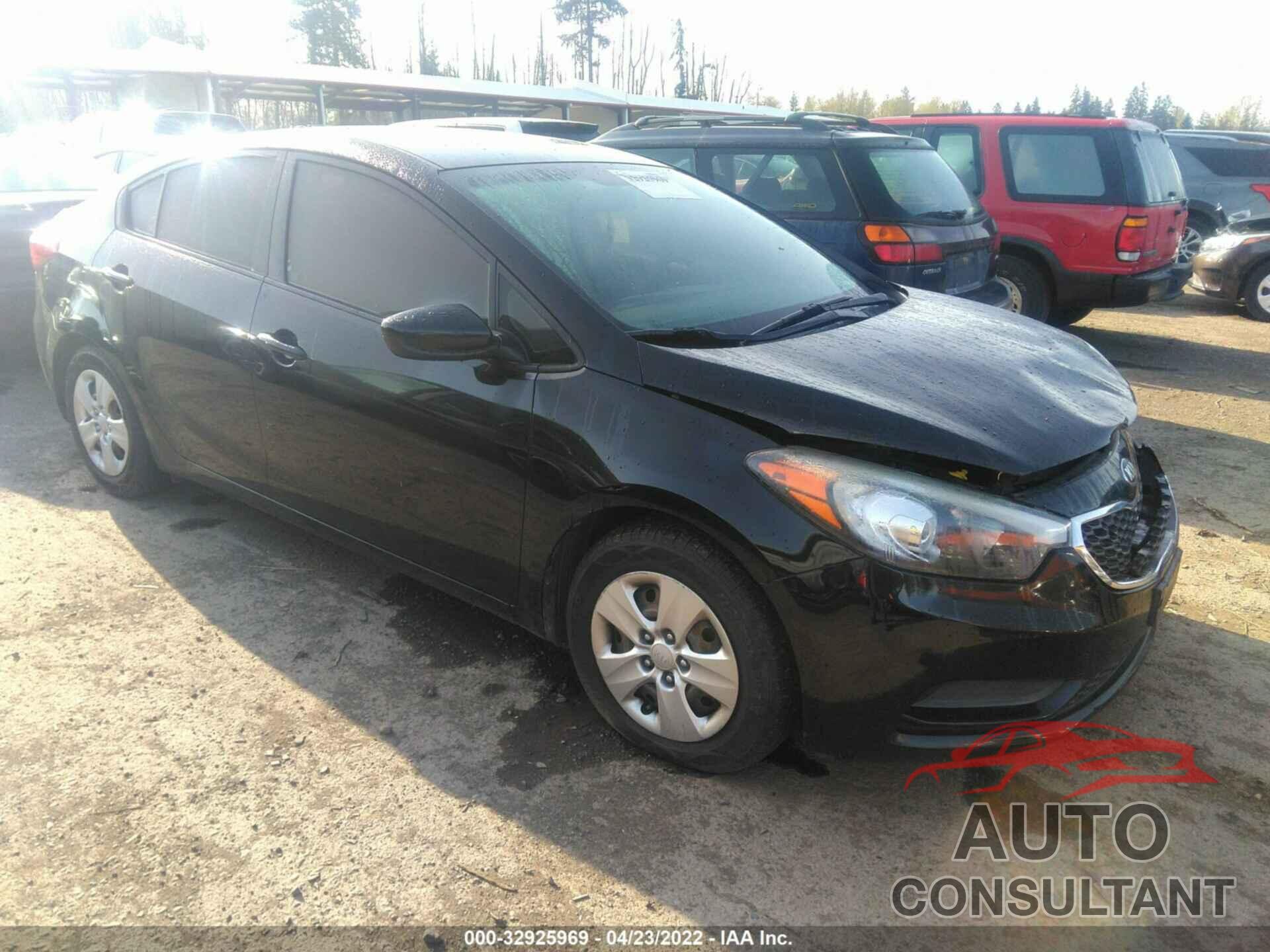 KIA FORTE 2016 - KNAFK4A6XG5580009