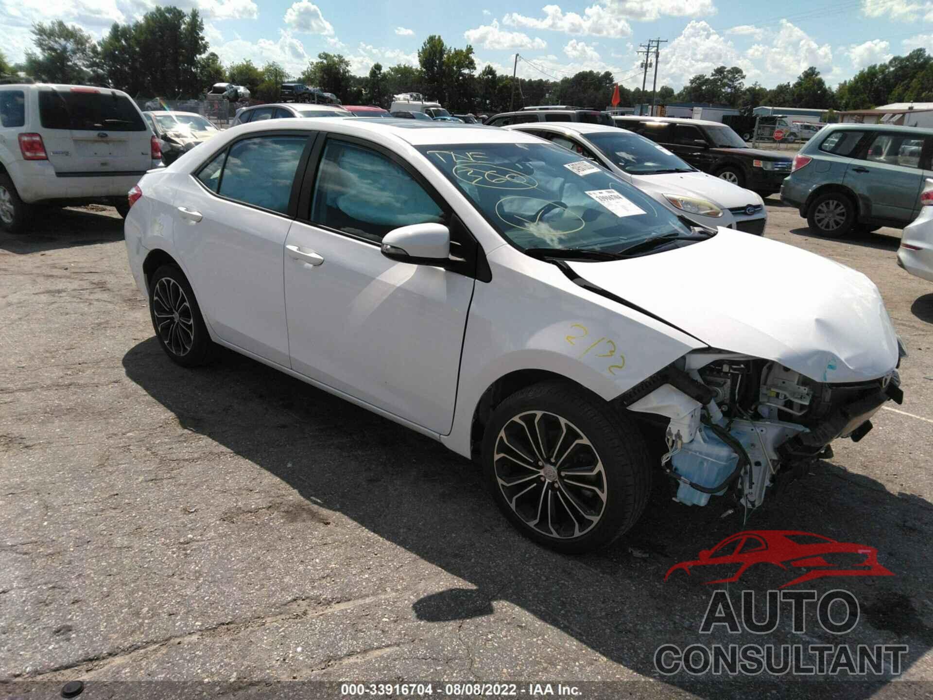 TOYOTA COROLLA 2016 - 2T1BURHE0GC550350