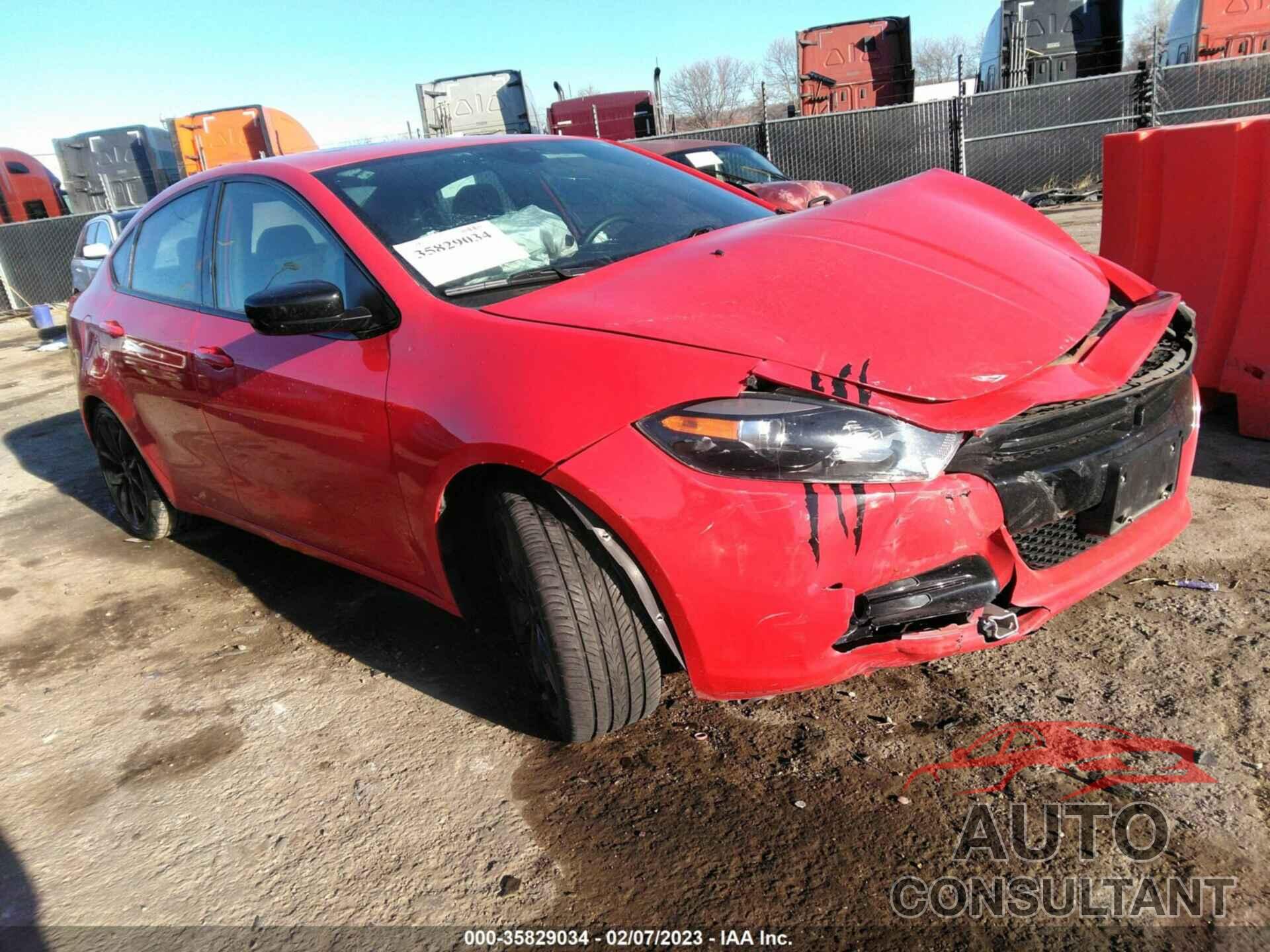 DODGE DART 2016 - 1C3CDFFAXGD820324