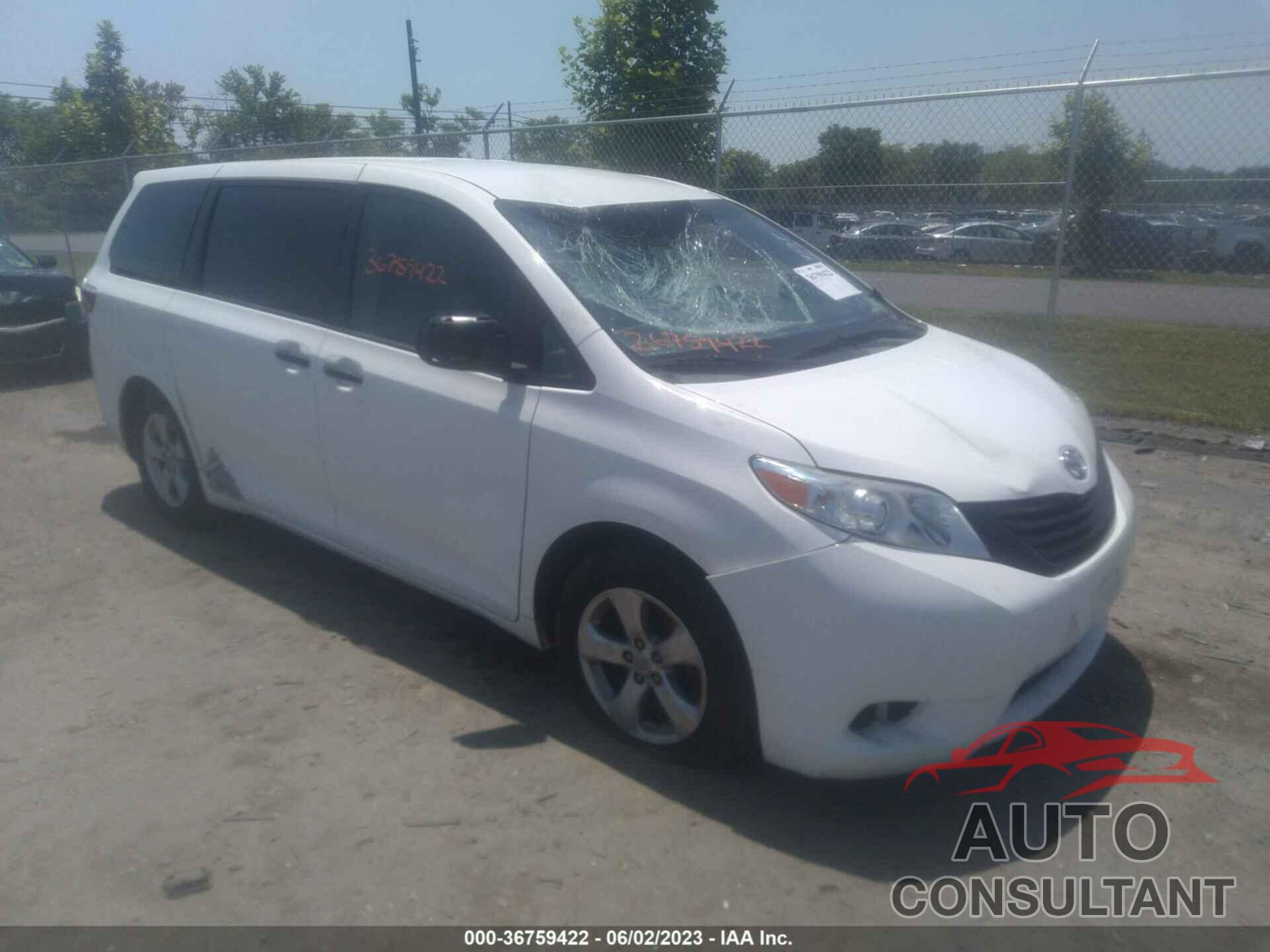 TOYOTA SIENNA 2016 - 5TDZK3DC6GS702175