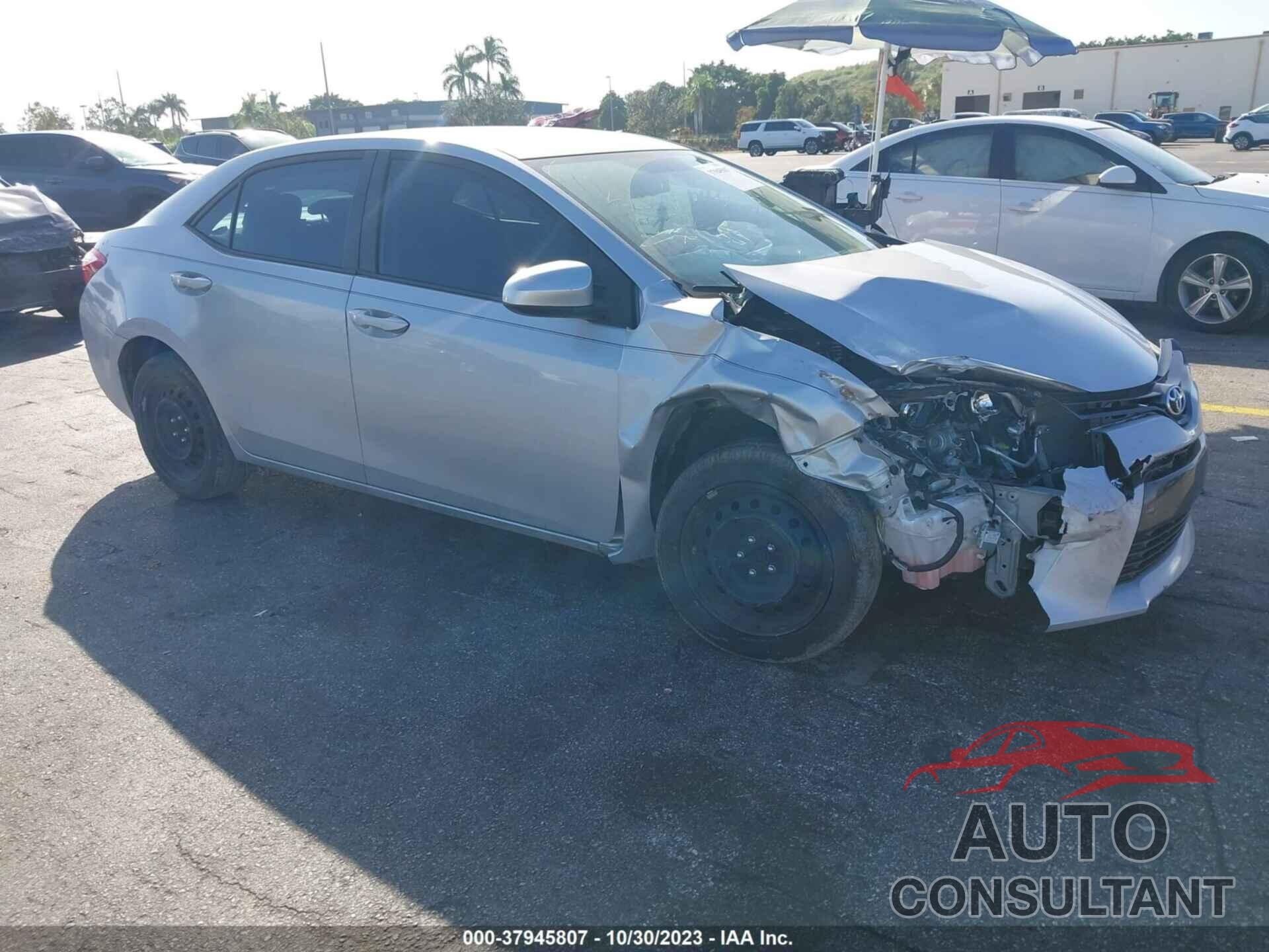 TOYOTA COROLLA 2016 - 2T1BURHE5GC508112