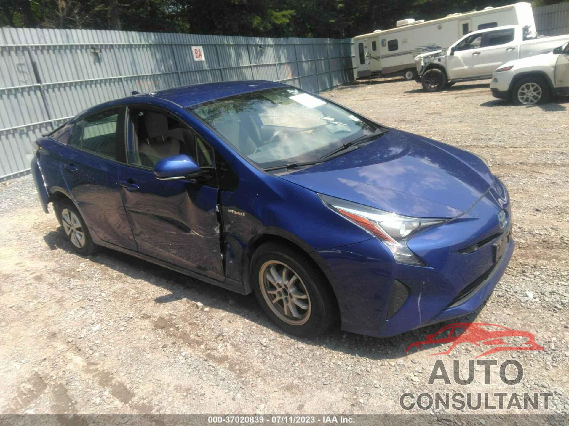 TOYOTA PRIUS 2018 - JTDKBRFU6J3066716