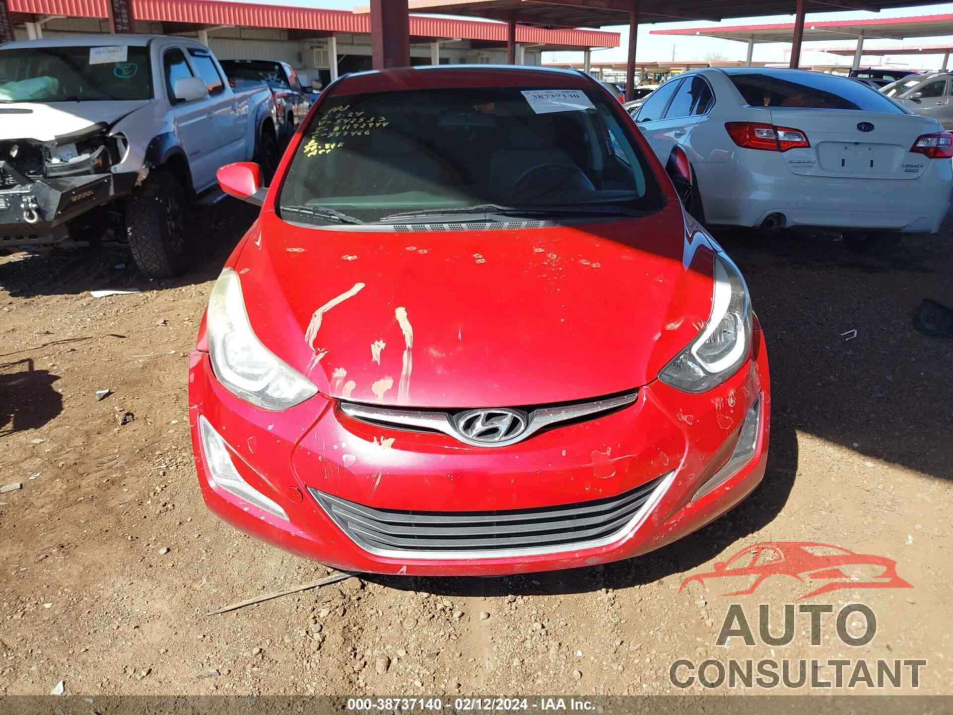 HYUNDAI ELANTRA 2016 - KMHDH4AE0GU542533