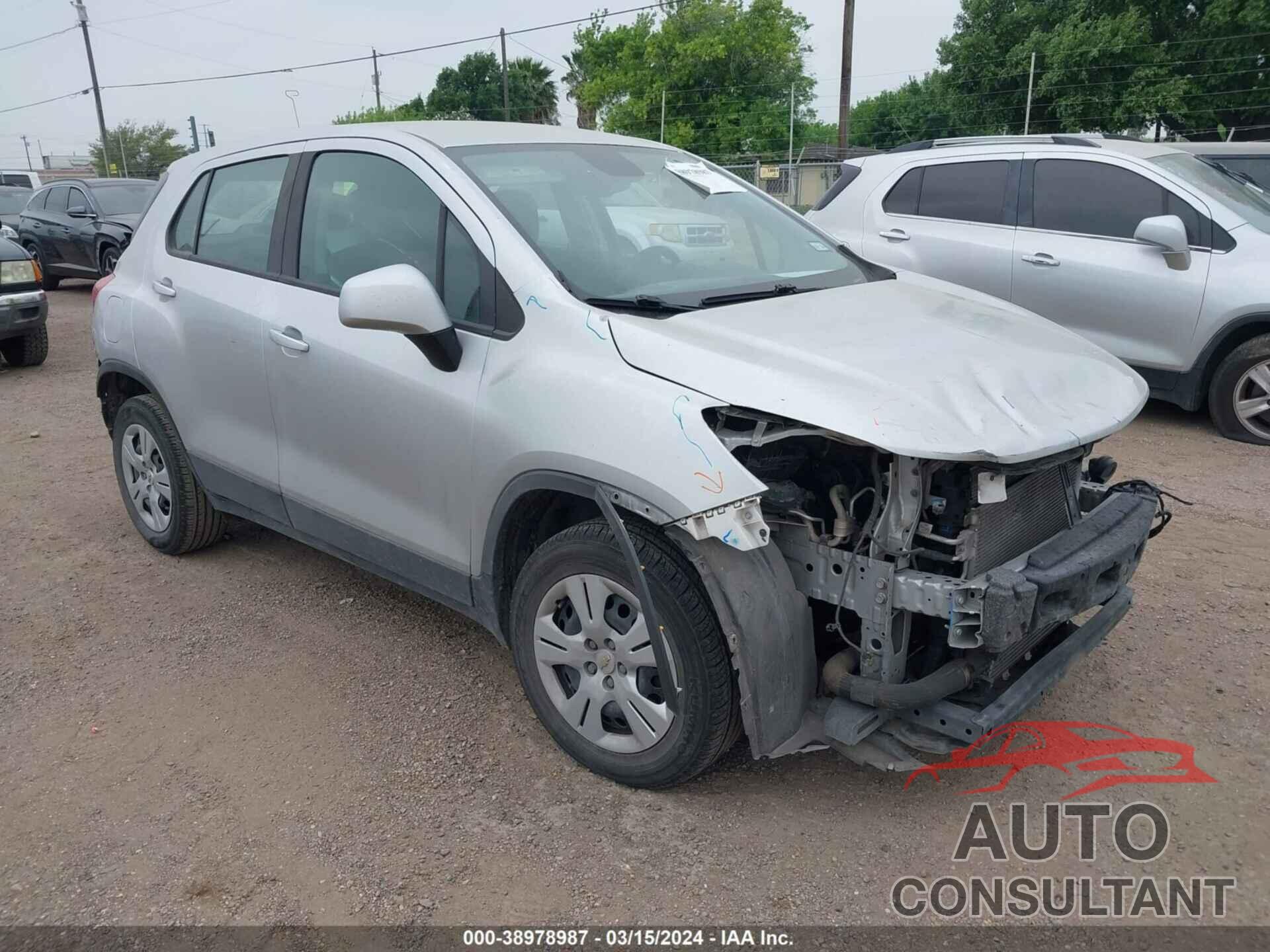 CHEVROLET TRAX 2017 - KL7CJKSB9HB112748